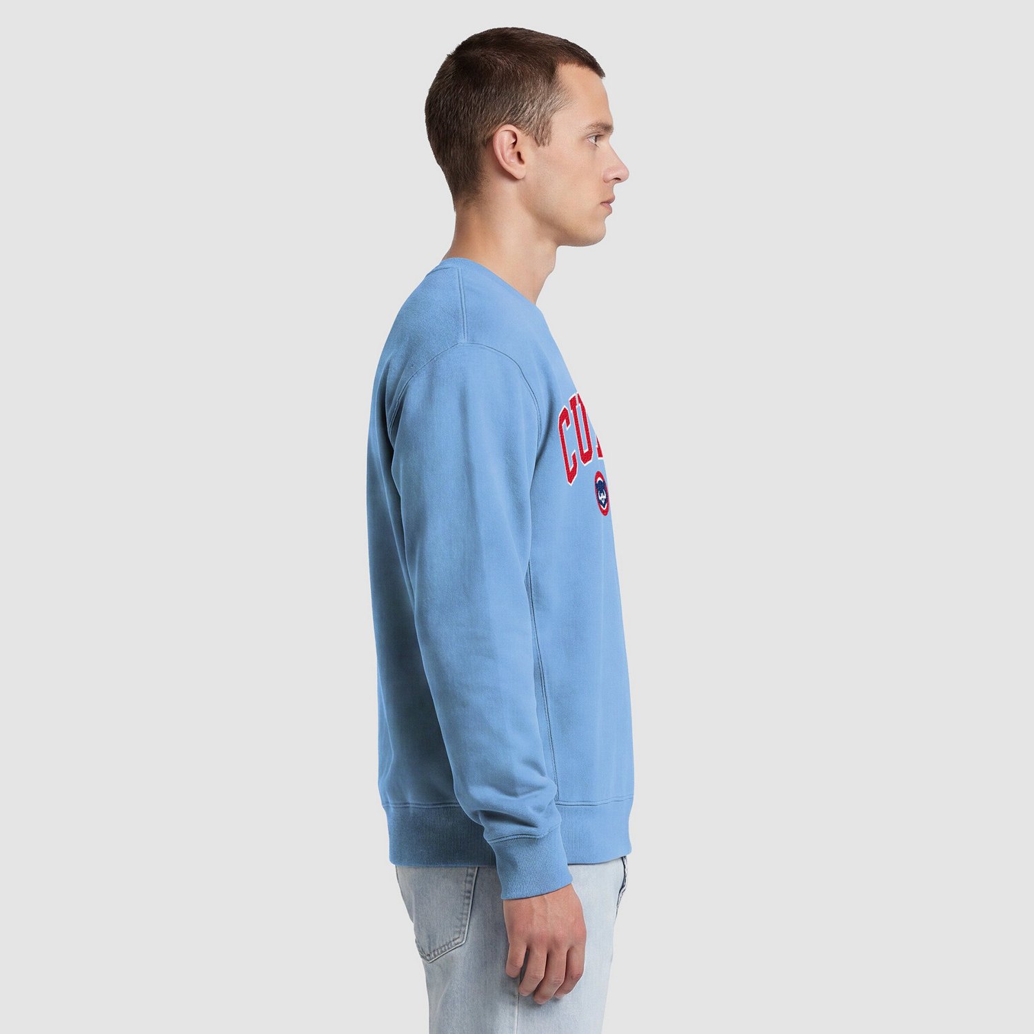 Champion Light Chicago Cubs Fleece Crew Sweatshirt - view number 4