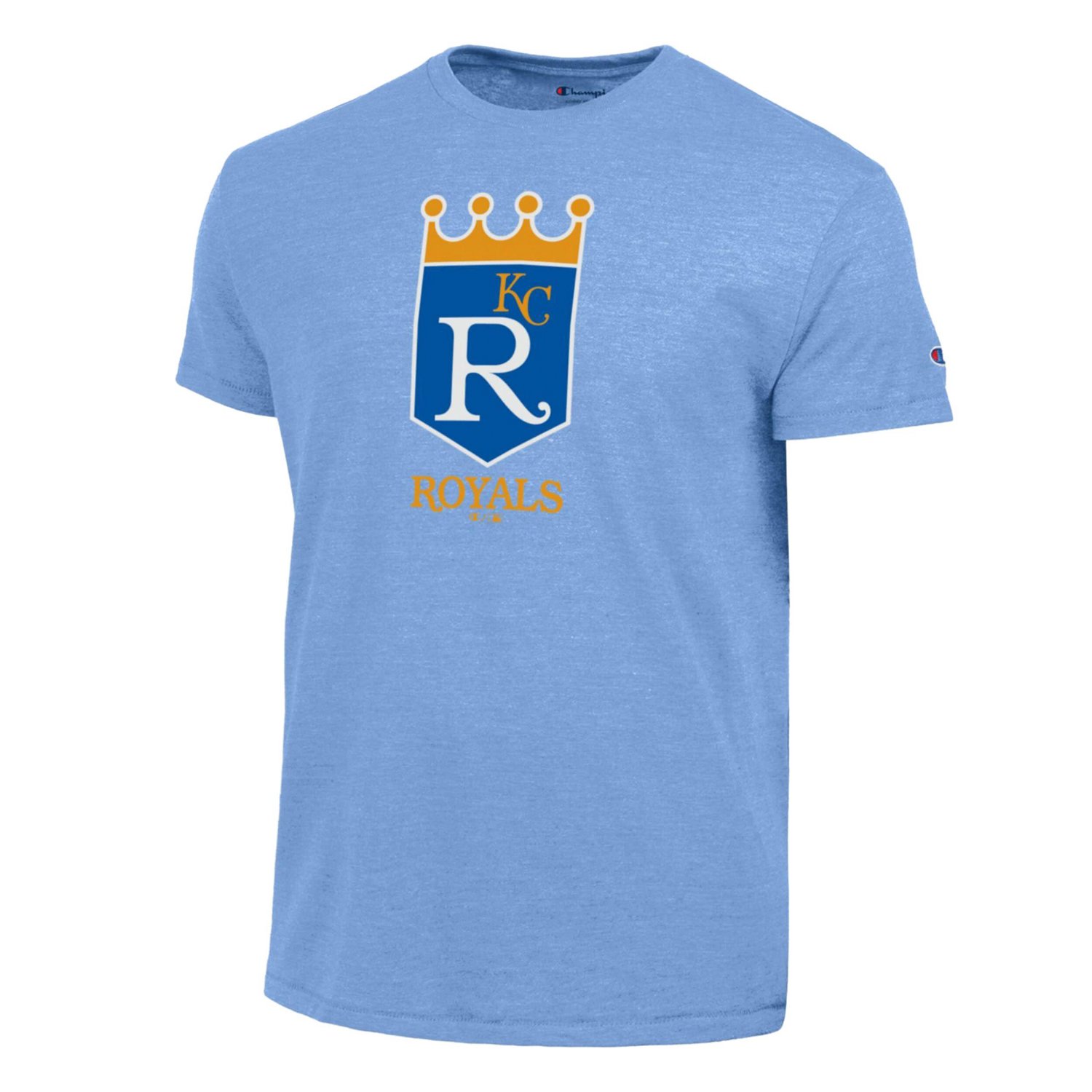 Champion Light Kansas City Royals Cooperstown Logo Tri-Blend T-Shirt