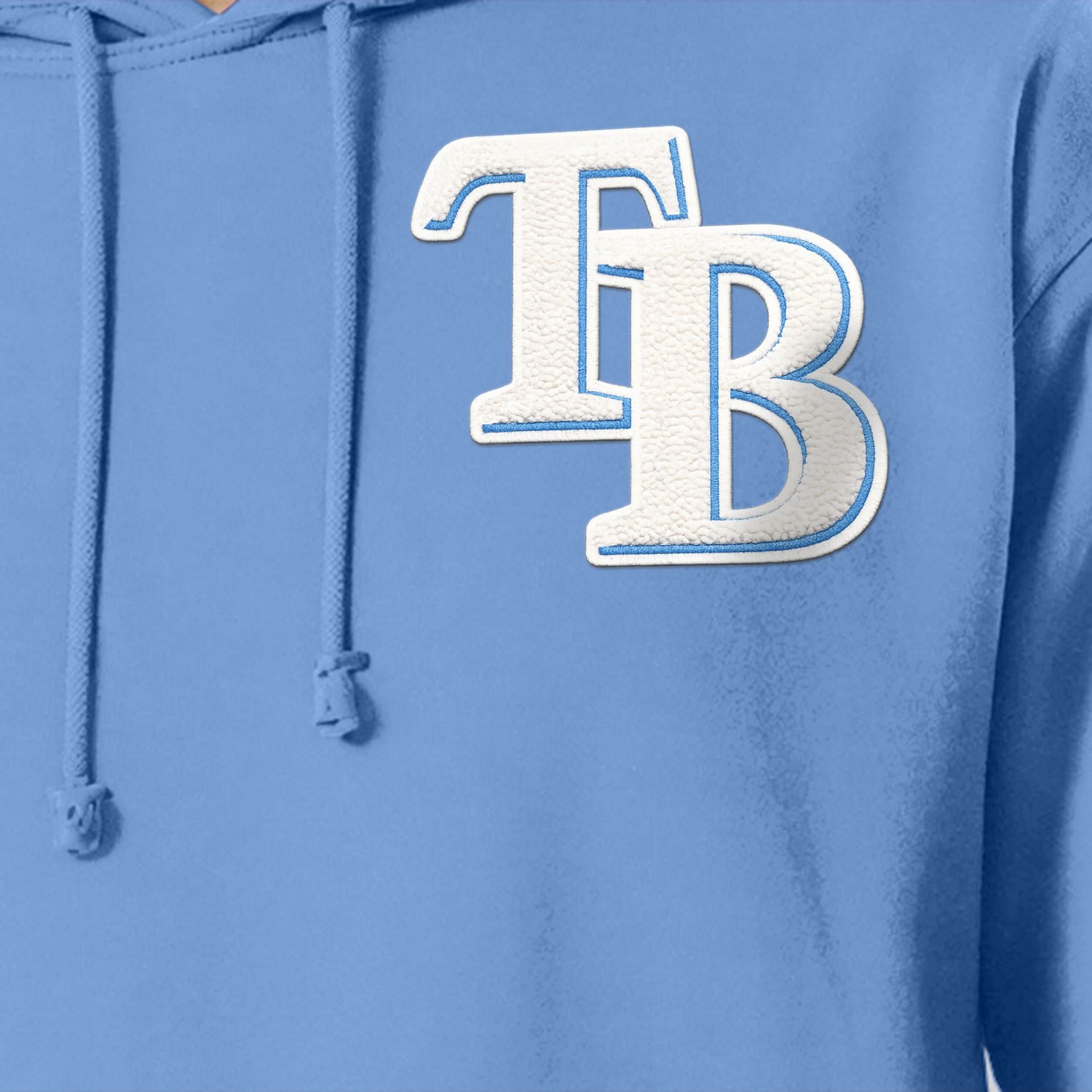 Champion Light Tampa Bay Rays Reverse Weave Chenille Hoodie - view number 4