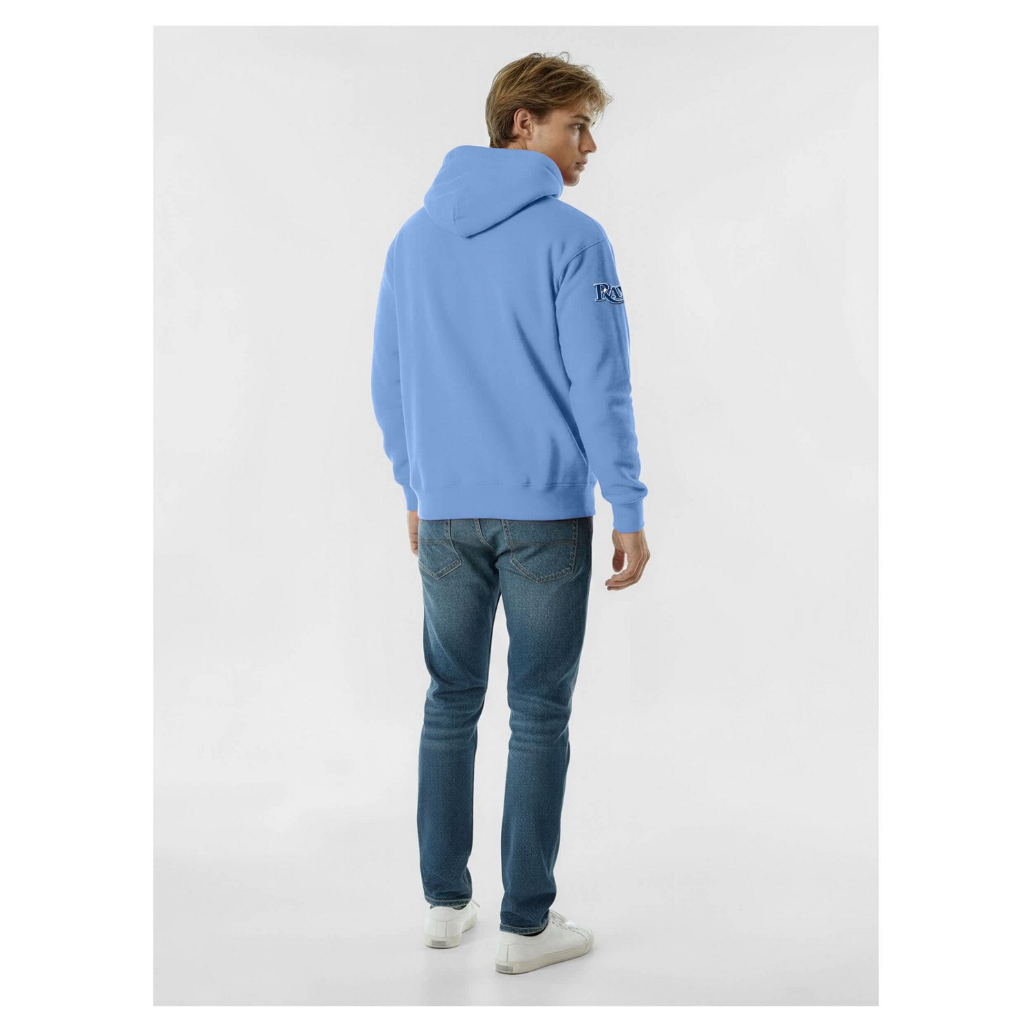 Champion Light Tampa Bay Rays Reverse Weave Chenille Hoodie