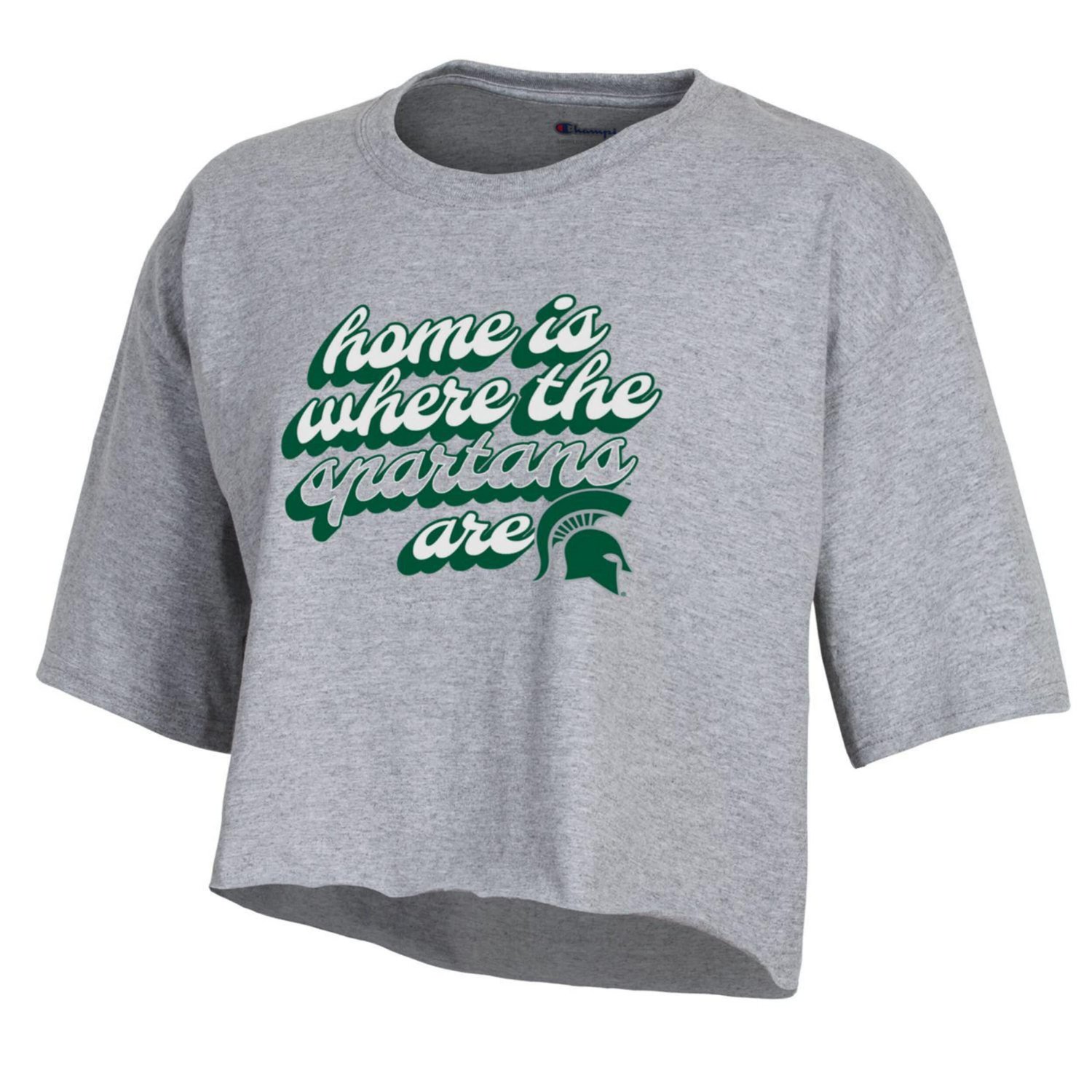 Champion Michigan State Spartans Boyfriend Cropped T-Shirt - view number 2