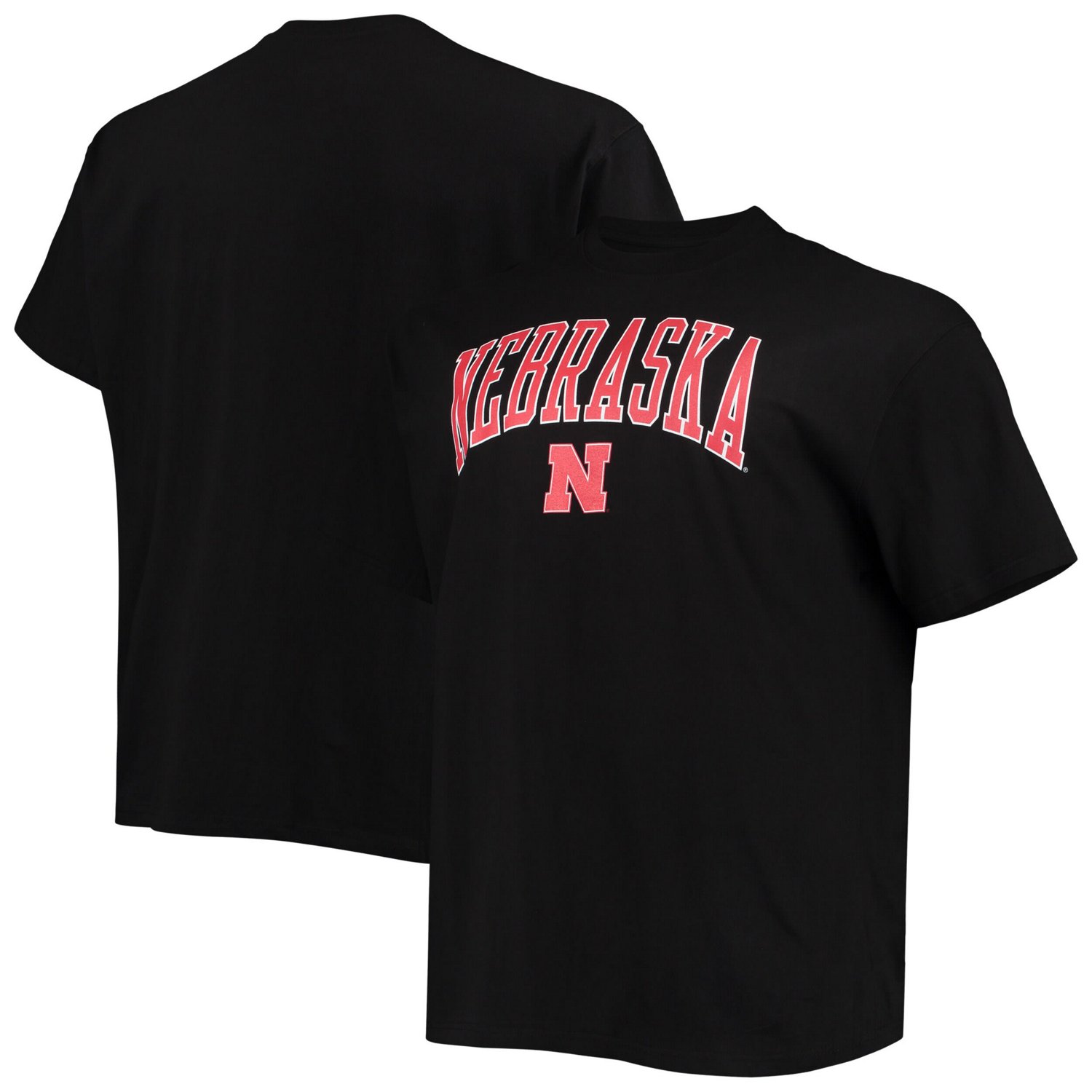 Champion Nebraska Huskers Big  Tall Arch Over Wordmark T-Shirt
