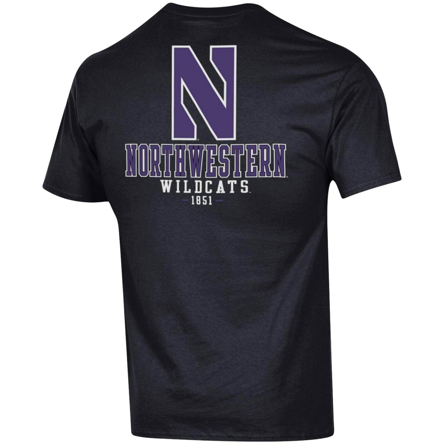 Champion Northwestern Wildcats Stack 2-Hit T-Shirt - view number 3