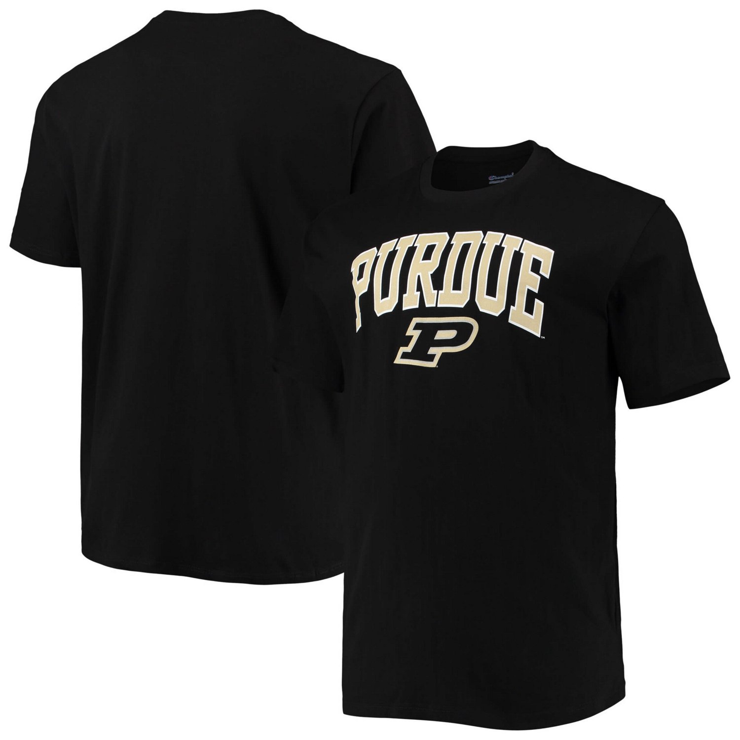 Champion Purdue Boilermakers Big  Tall Arch Over Wordmark T-Shirt