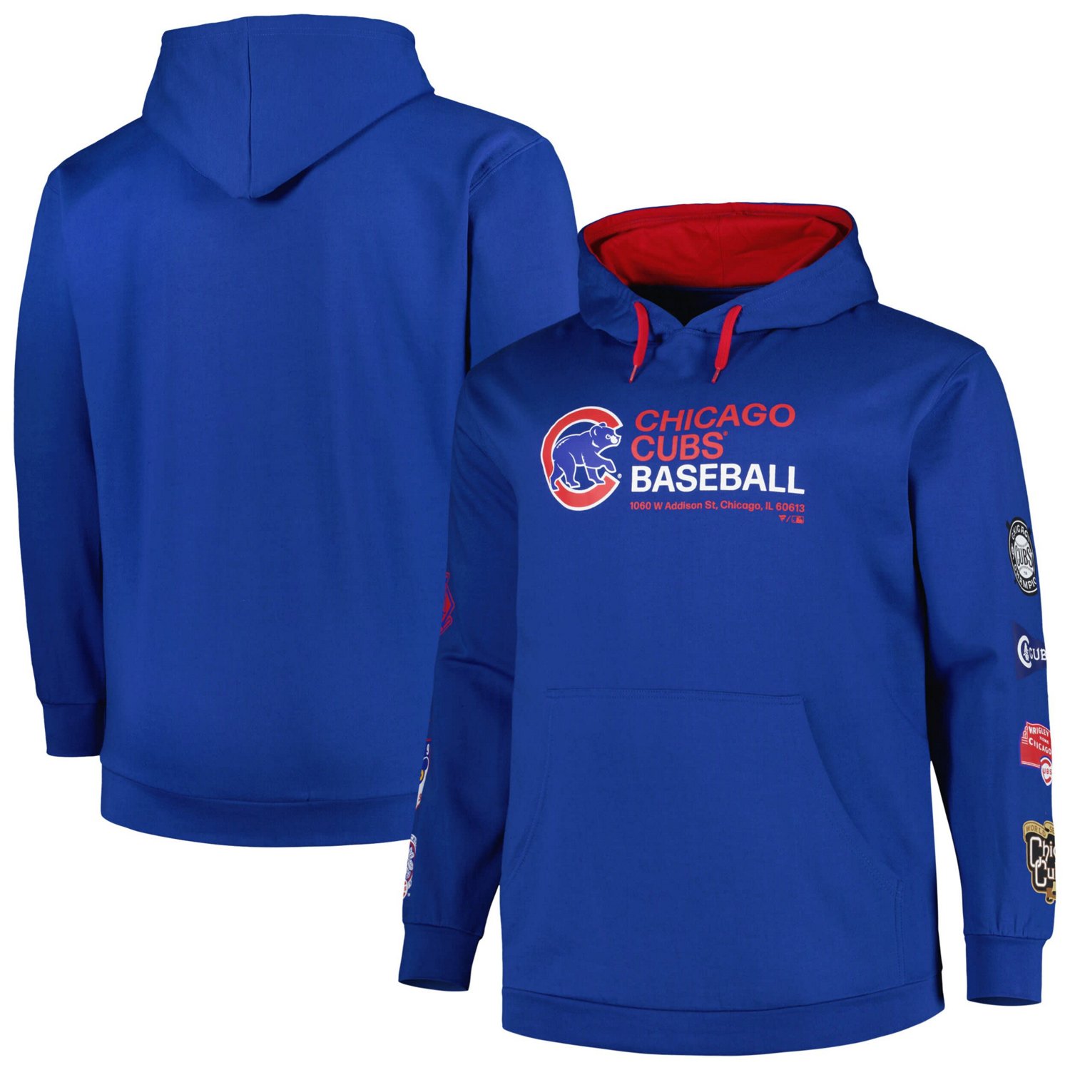 Chicago Cubs Big  Tall Fleece Pullover Hoodie