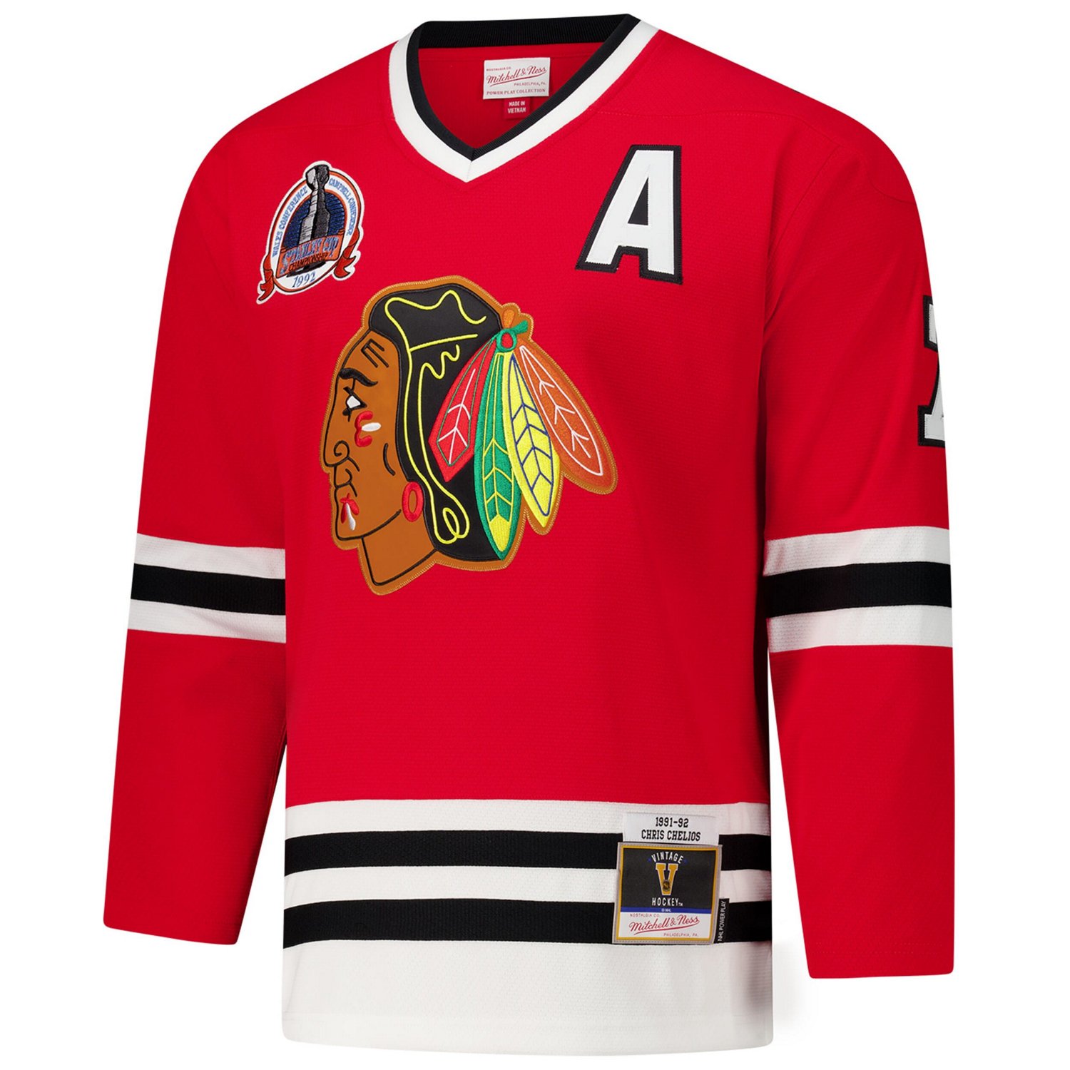 Chris Chelios Chicago Blackhawks 1991-92 Power Play Jersey - view number 2