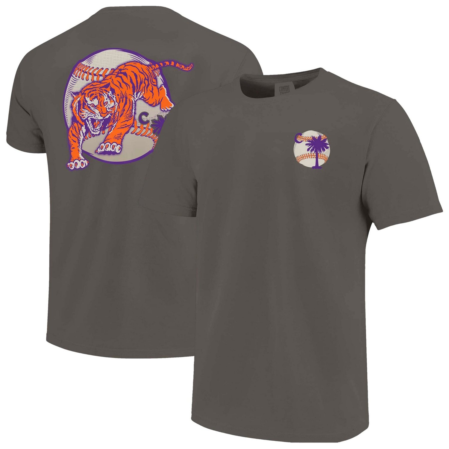 Clemson Tigers Palmetto C Baseball T-Shirt - view number 1