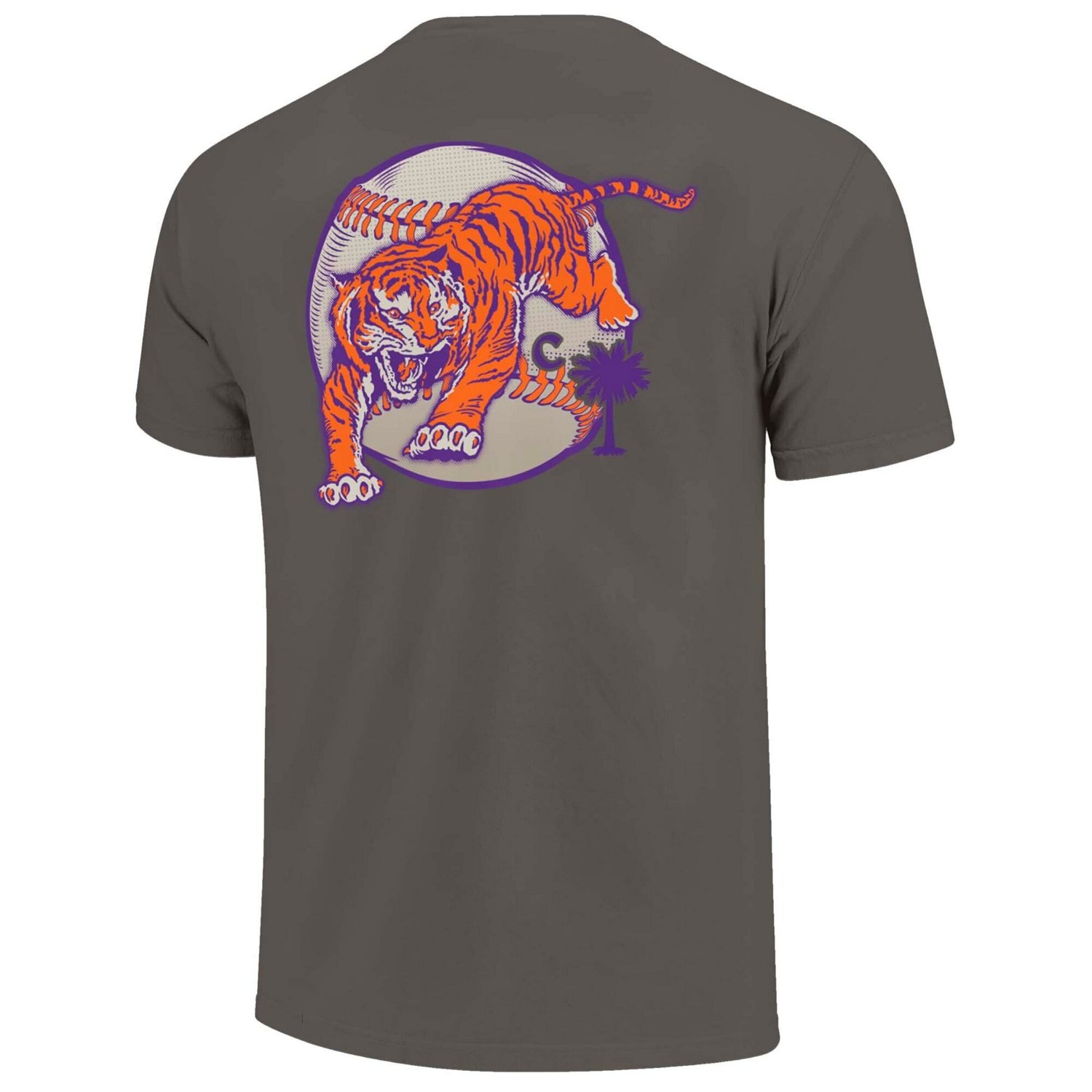 Clemson Tigers Palmetto C Baseball T-Shirt - view number 3