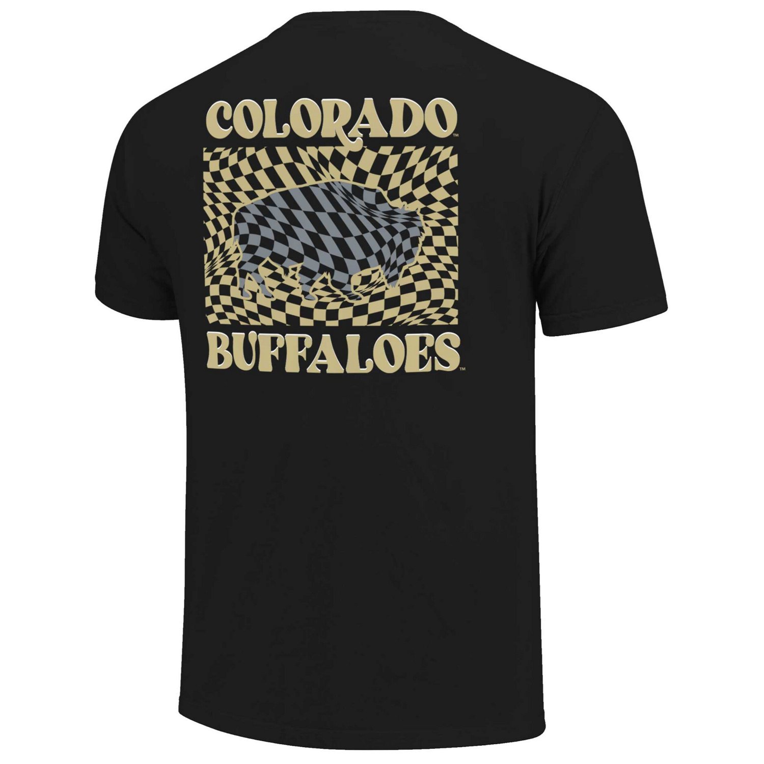Colorado Buffaloes Comfort Colors Checkered Mascot T-Shirt - view number 3