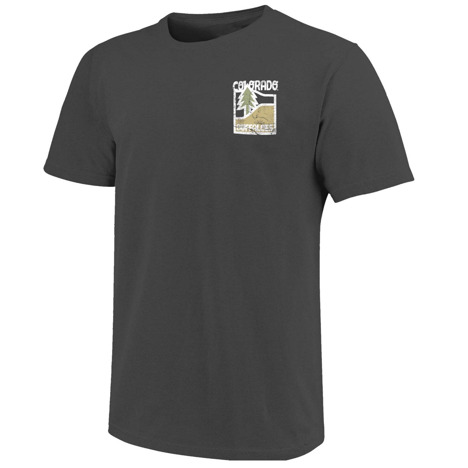 Colorado Buffaloes Comfort Colors Minimal Vista Distressed Graphics T-Shirt - view number 2