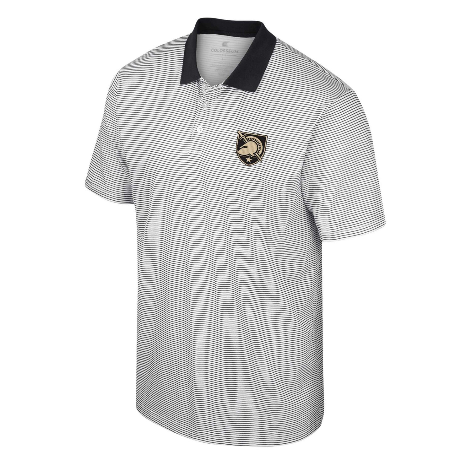 Colosseum /Black Army Black Knights Print Stripe Polo                                                                            - view number 2