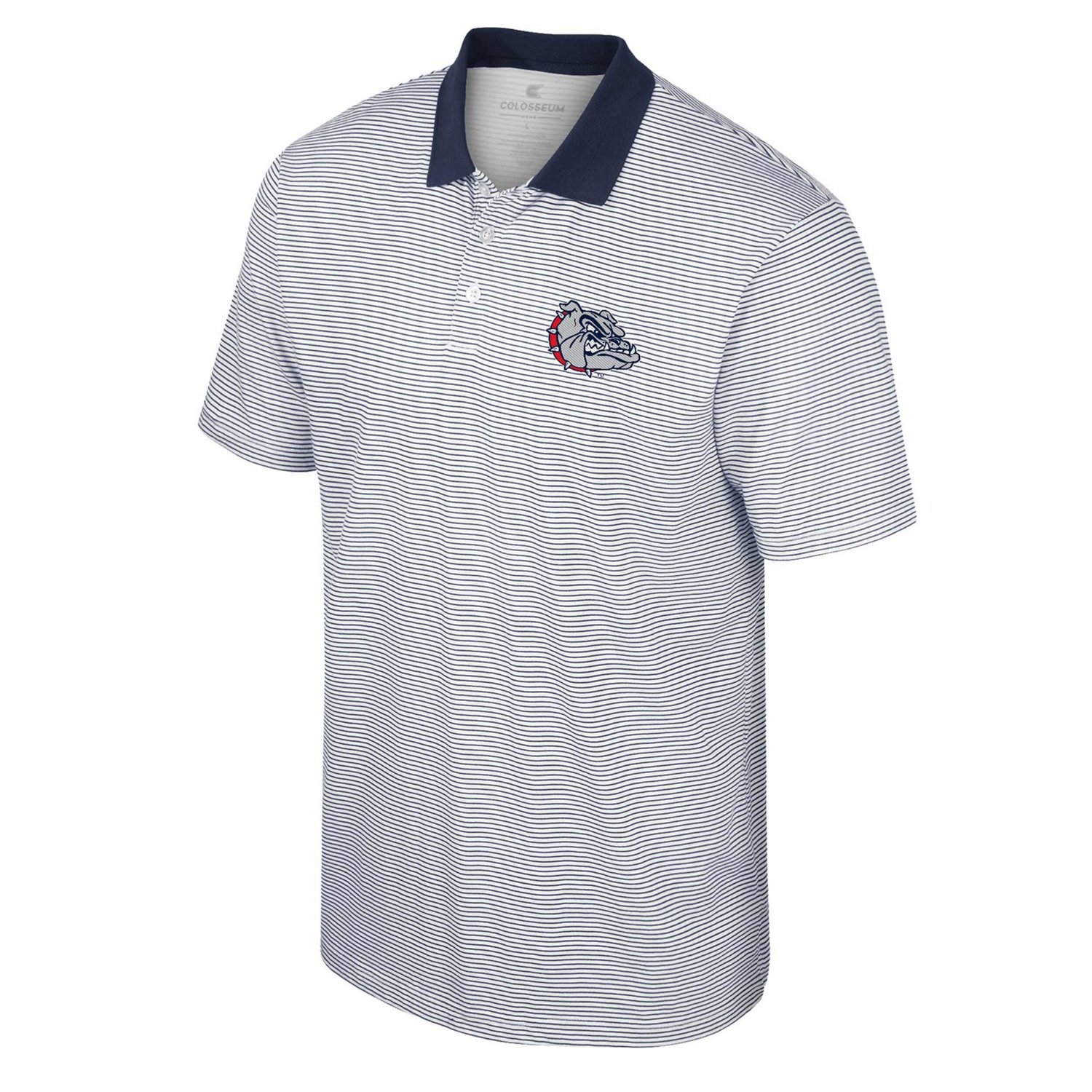 Colosseum /Navy Gonzaga Bulldogs Print Stripe Polo                                                                               - view number 2