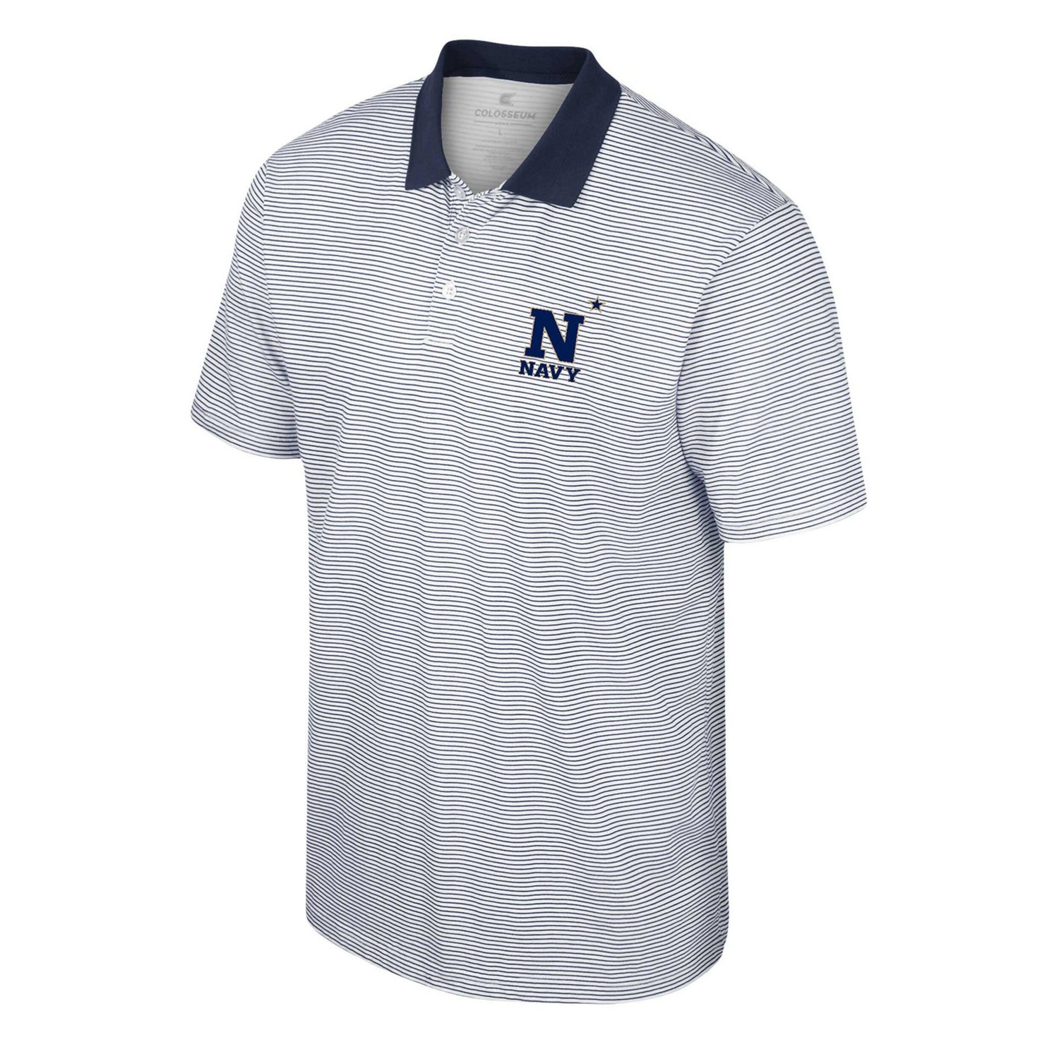 Colosseum /Navy Navy Midshipmen Print Stripe Polo - view number 2