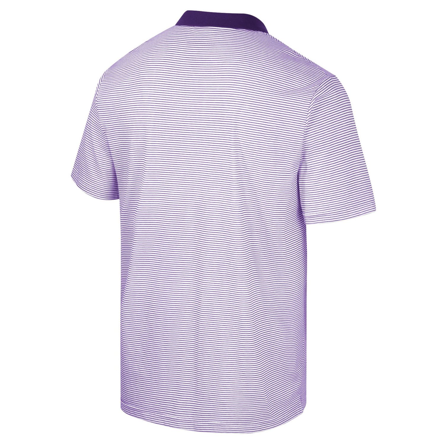 Colosseum /Purple Kansas State Wildcats Print Stripe Polo