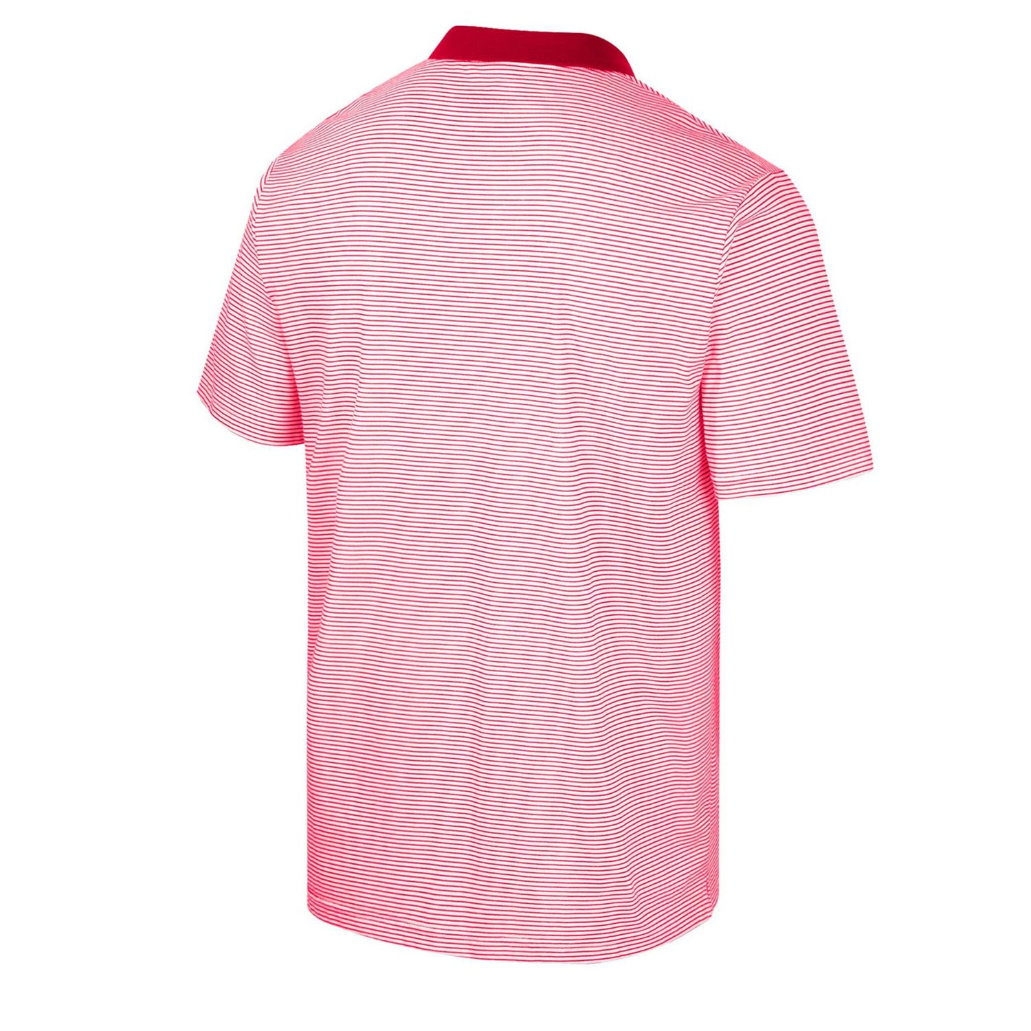 Colosseum /Scarlet Nebraska Huskers Print Stripe Polo                                                                            - view number 3