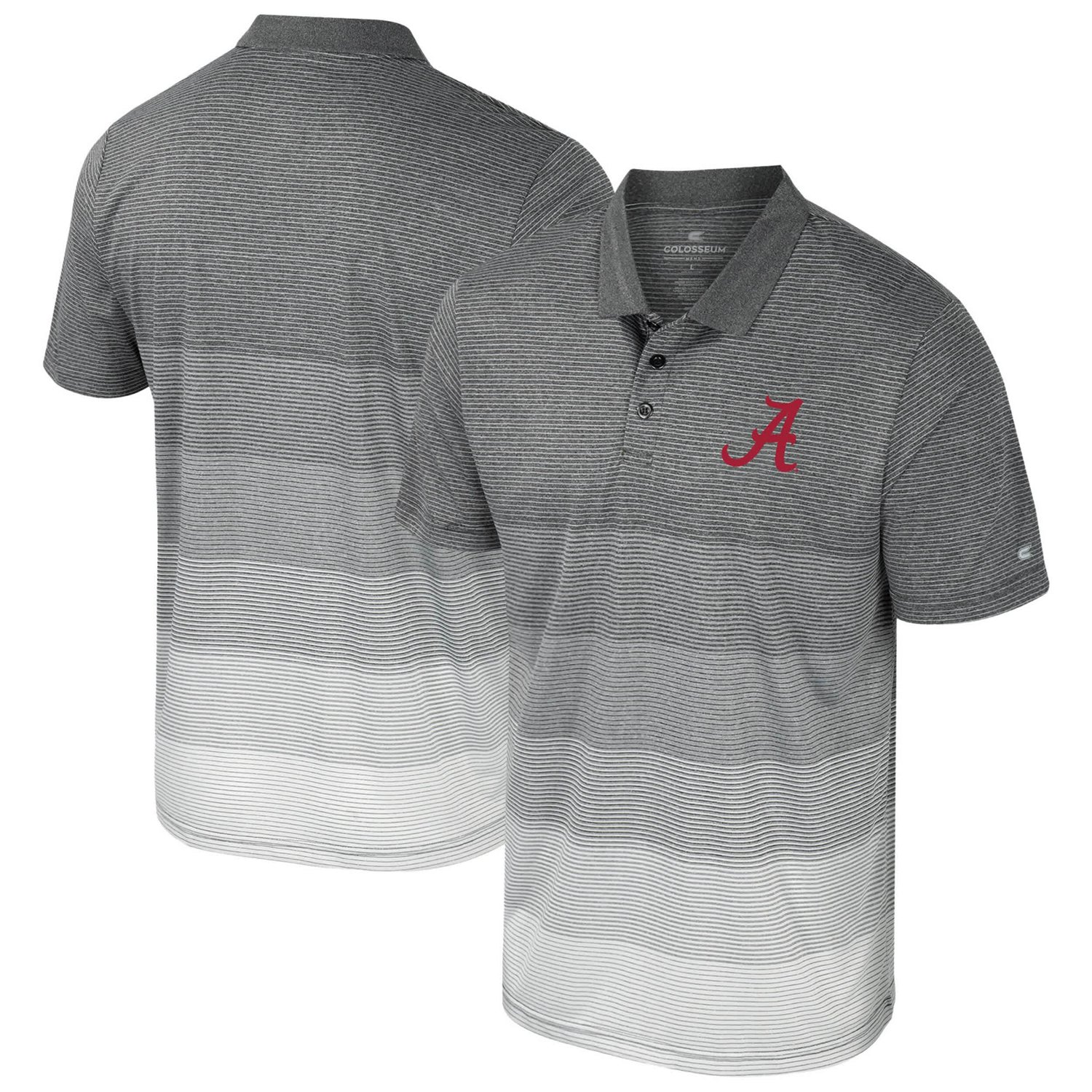 Colosseum Alabama Crimson Tide Striped Mesh Polo