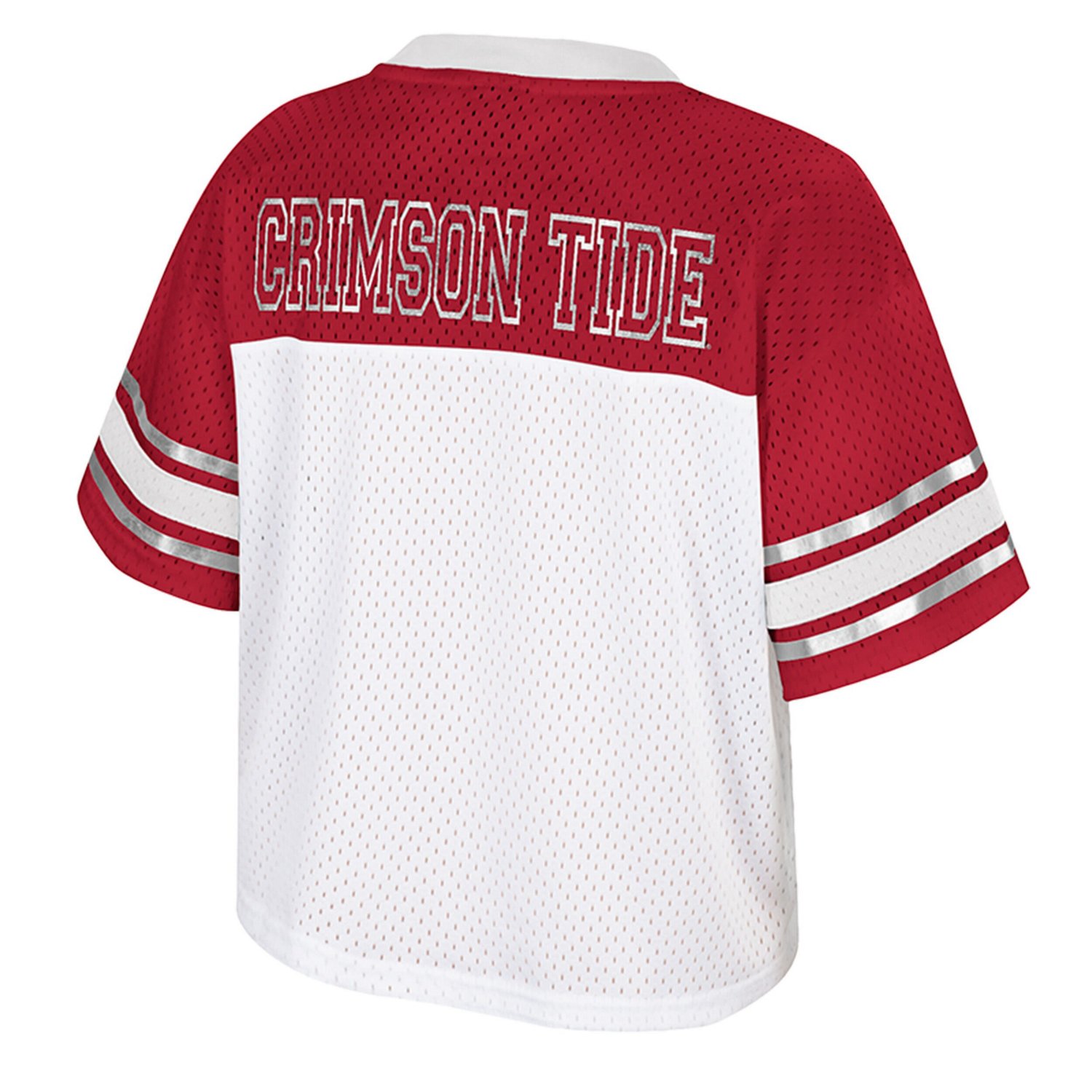 Colosseum Alabama Crimson Tide Treasure Cropped Football Jersey                                                                  - view number 3