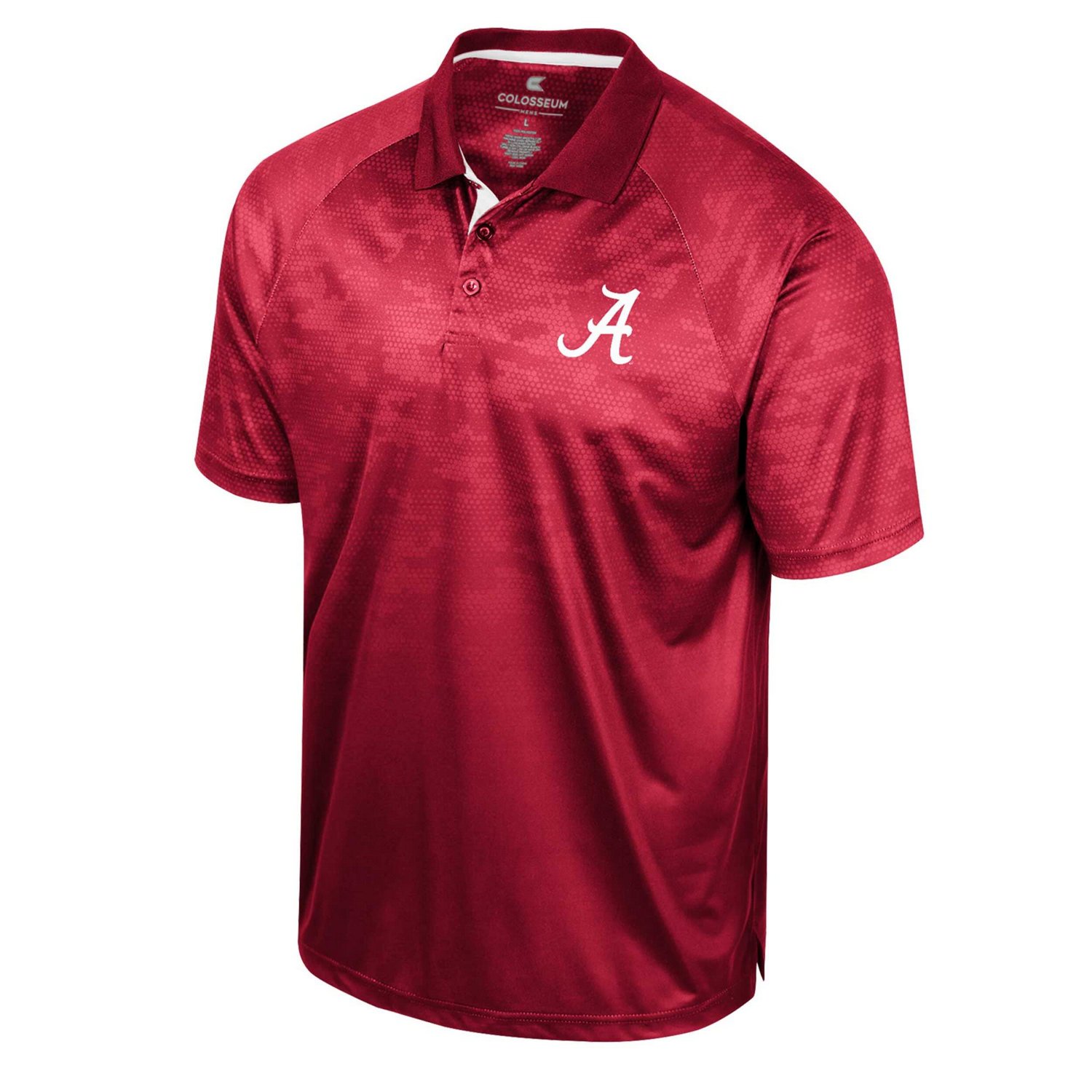 Colosseum Alabama Tide Honeycomb Raglan Polo