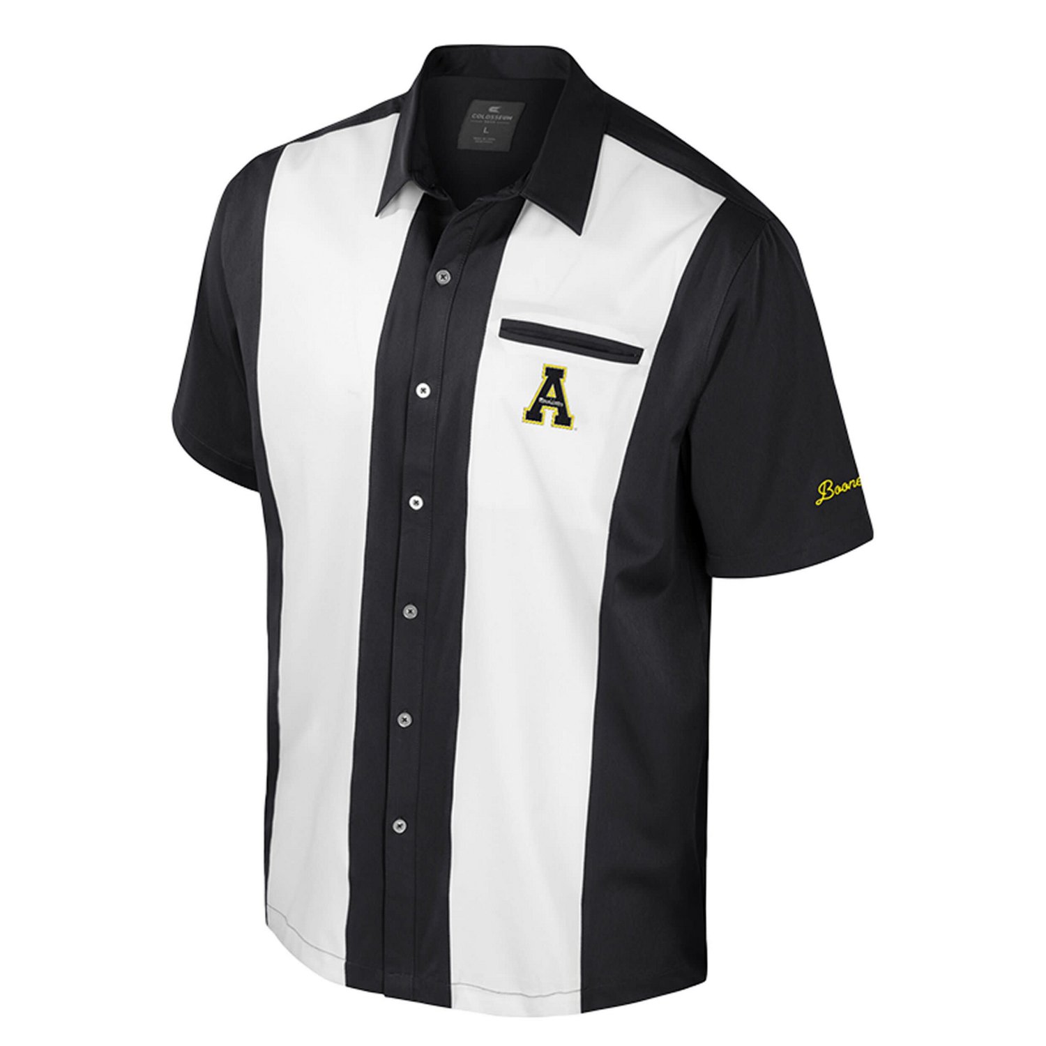 Colosseum Appalachian State Mountaineers Strike Bowling Button-Up Shirt - view number 2