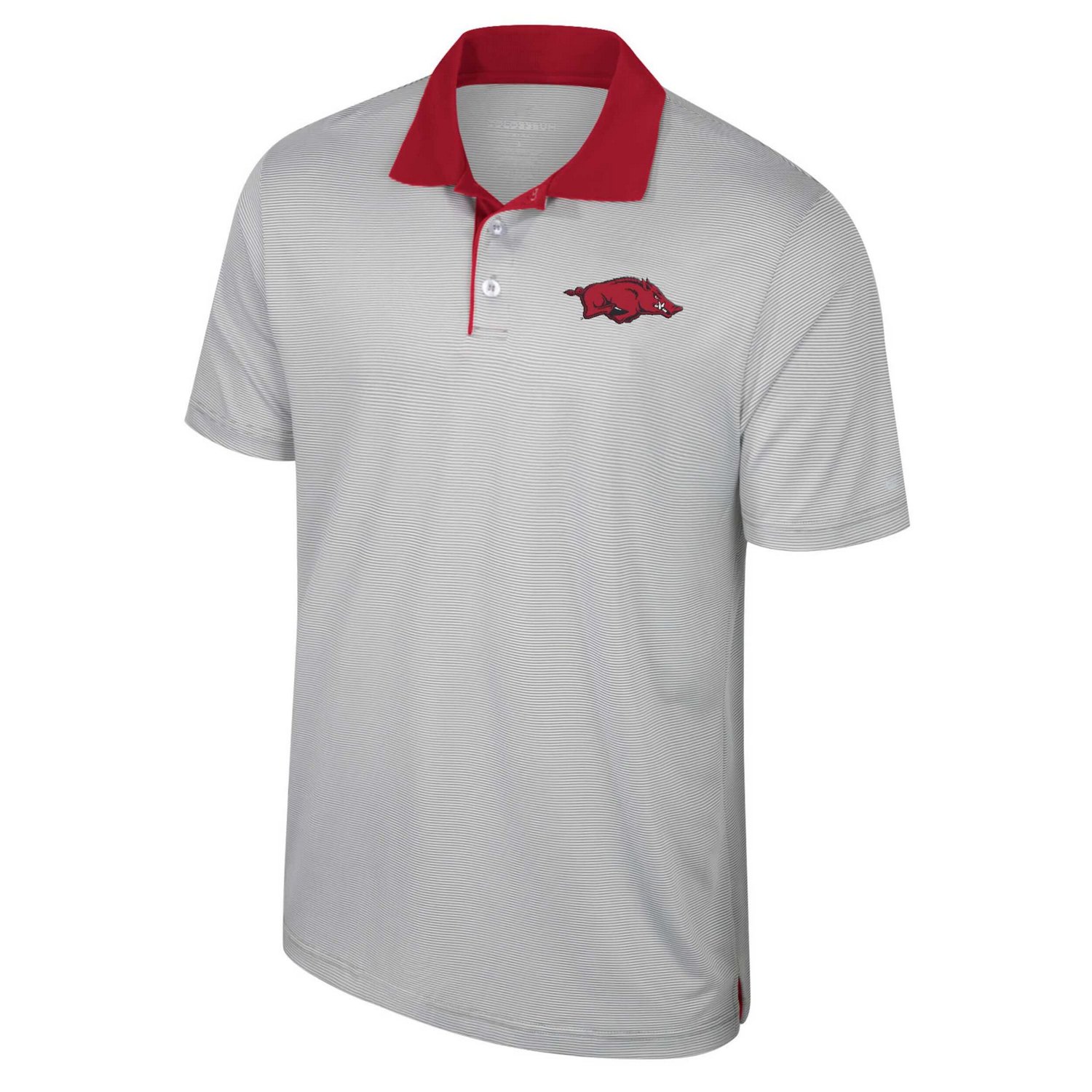 Colosseum Arkansas Razorbacks Big  Tall Tuck Striped Polo                                                                        - view number 2