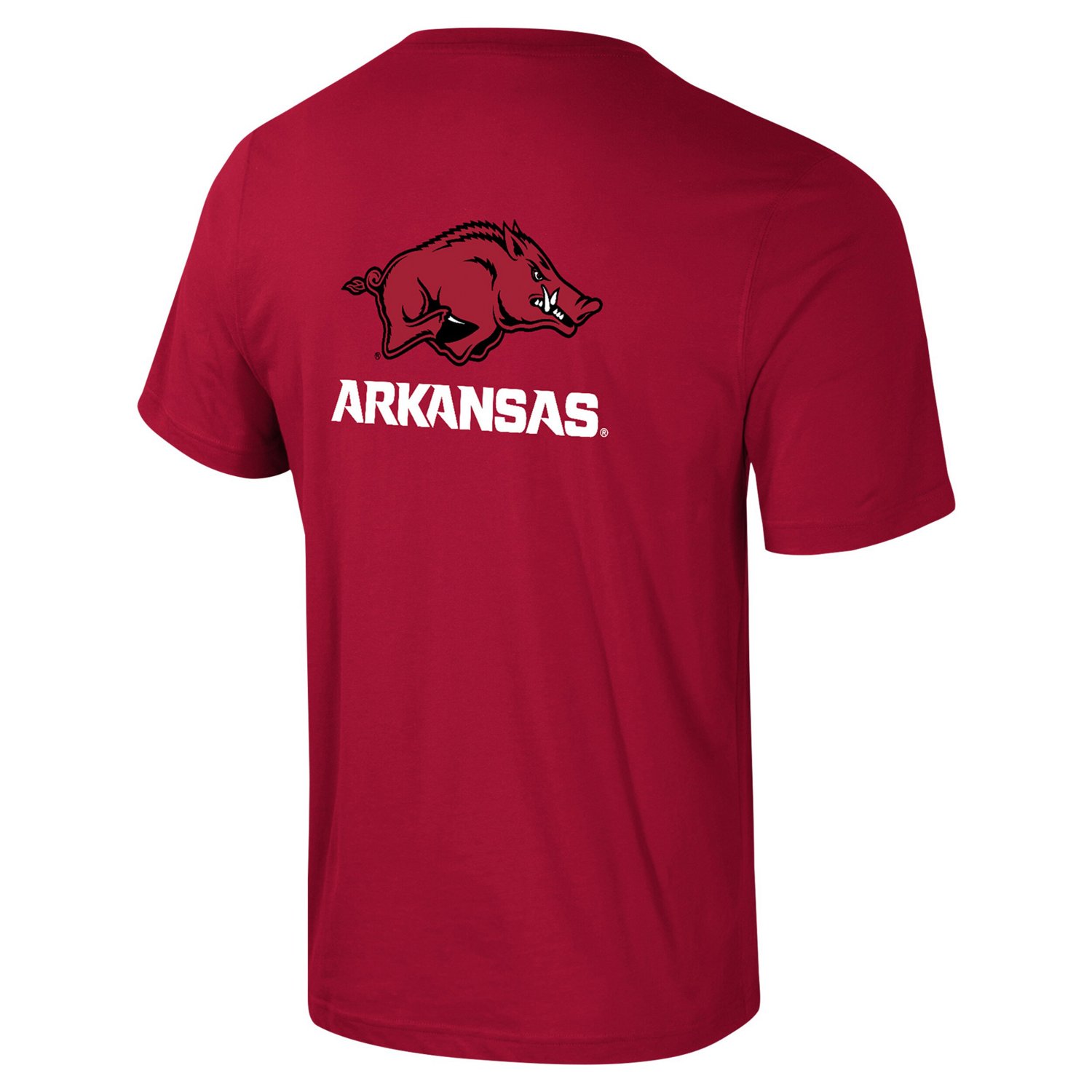 Colosseum Arkansas Razorbacks Logo Lockup 2-Hit Active Blend T-Shirt - view number 3