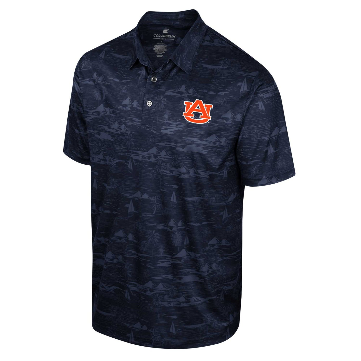 Colosseum Auburn Tigers Daly Print Polo