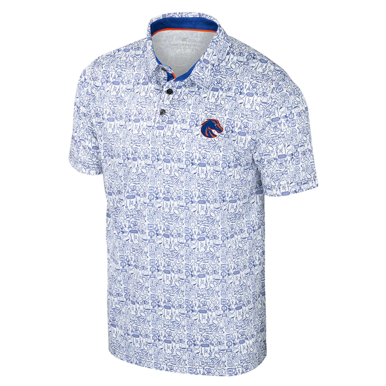 Colosseum Boise State Broncos It's Time Allover Print Polo - view number 2