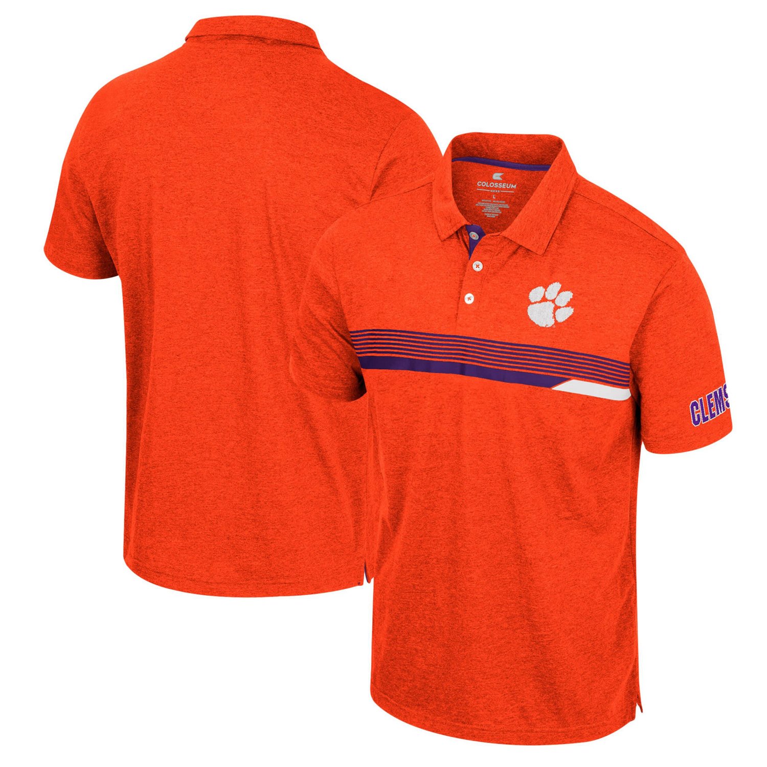 Colosseum Clemson Tigers No Problemo Polo                                                                                        - view number 1