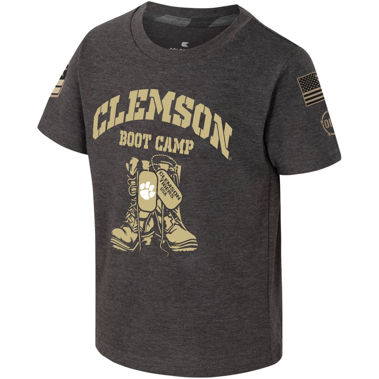 Colosseum Clemson Tigers OHT Military Appreciation Boot Camp T-Shirt - view number 2