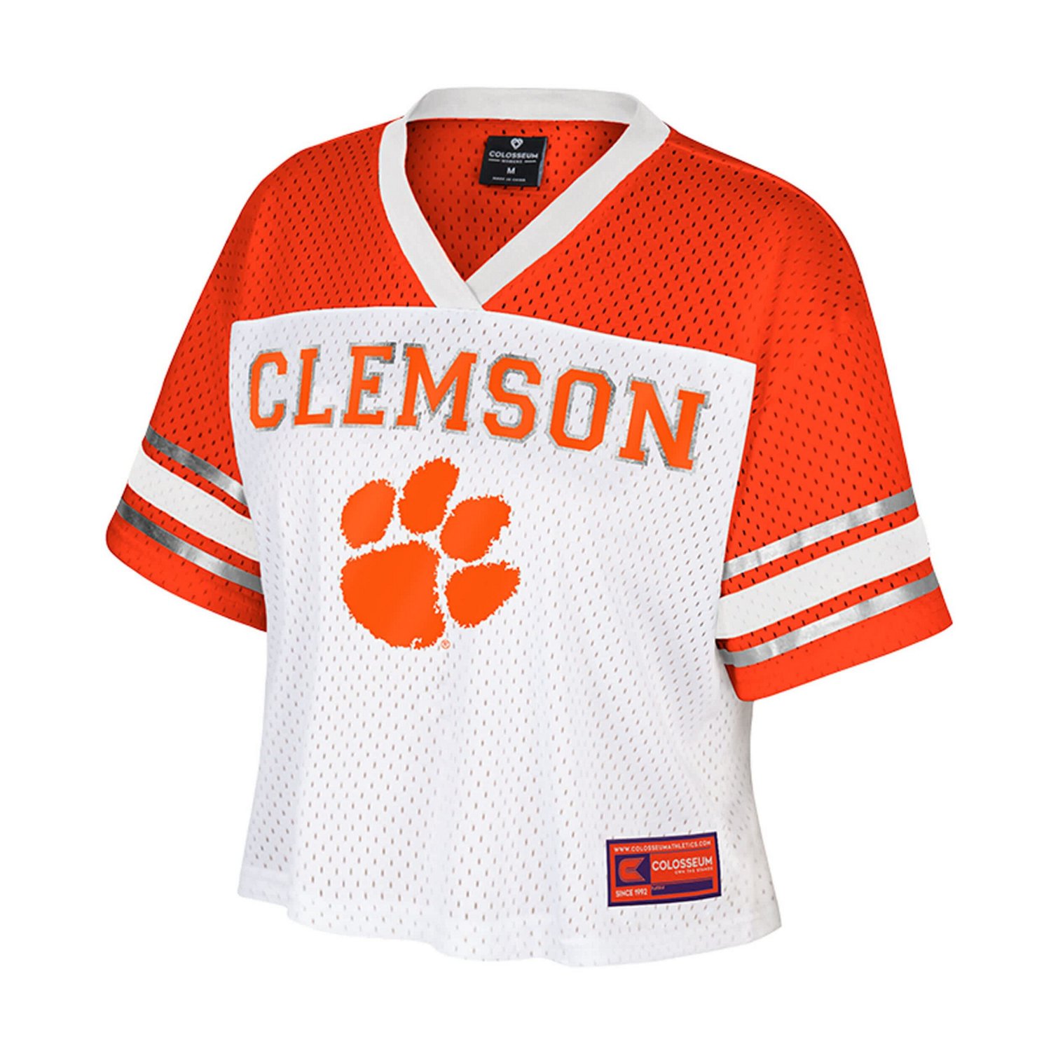 Colosseum Clemson Tigers Treasure Cropped Football Jersey - view number 2
