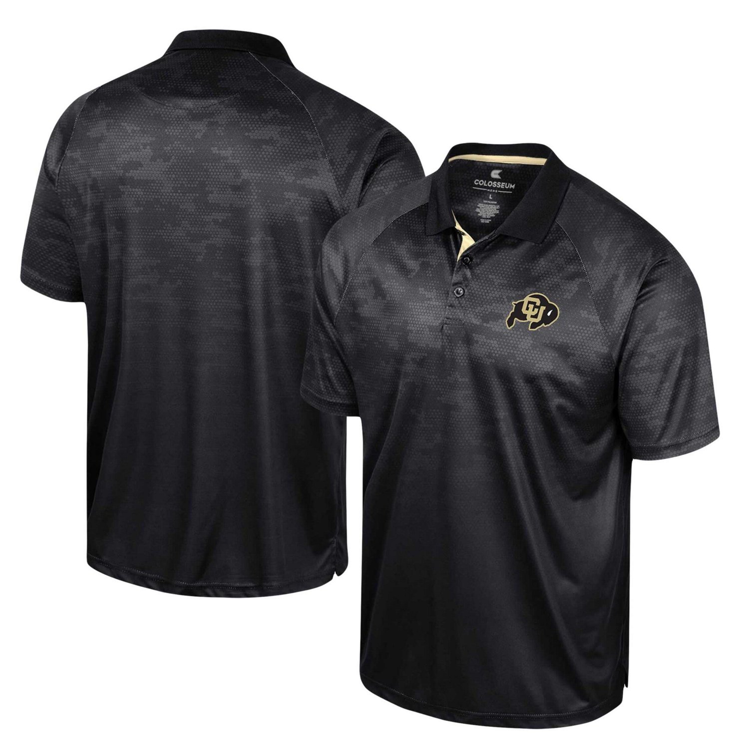 Colosseum Colorado Buffaloes Honeycomb Raglan Polo - view number 1