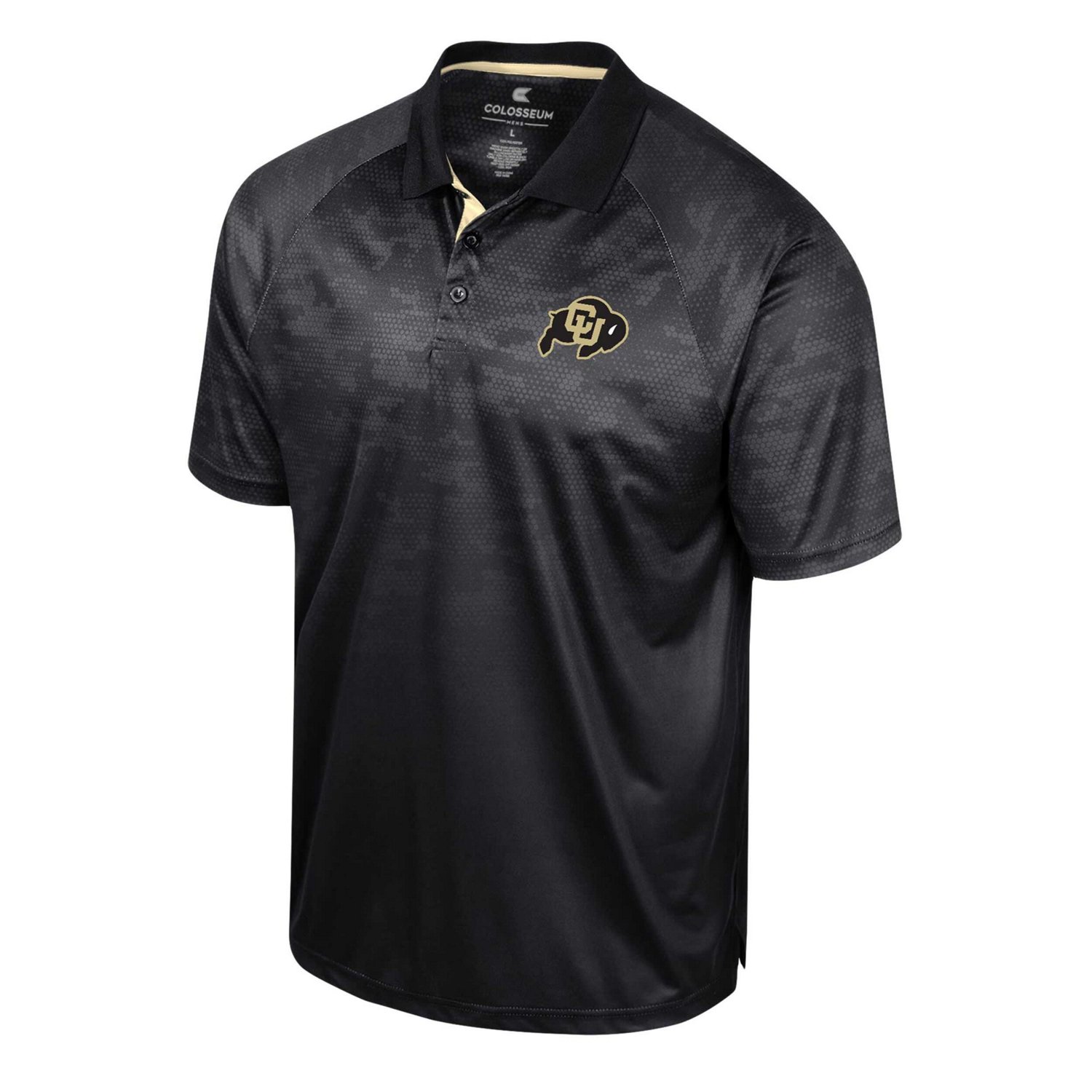 Colosseum Colorado Buffaloes Honeycomb Raglan Polo - view number 2