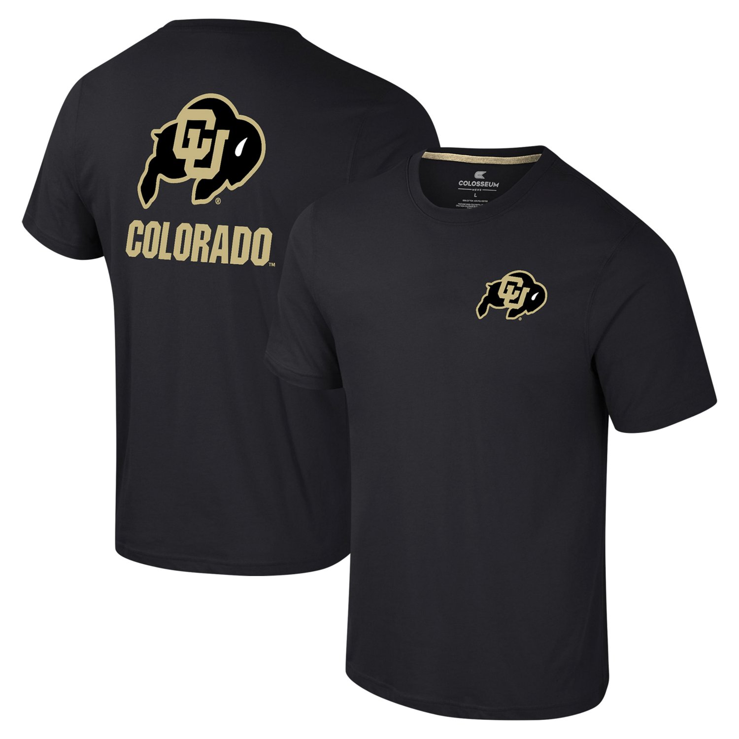 Colosseum Colorado Buffaloes Logo Lockup 2-Hit Active Blend T-Shirt