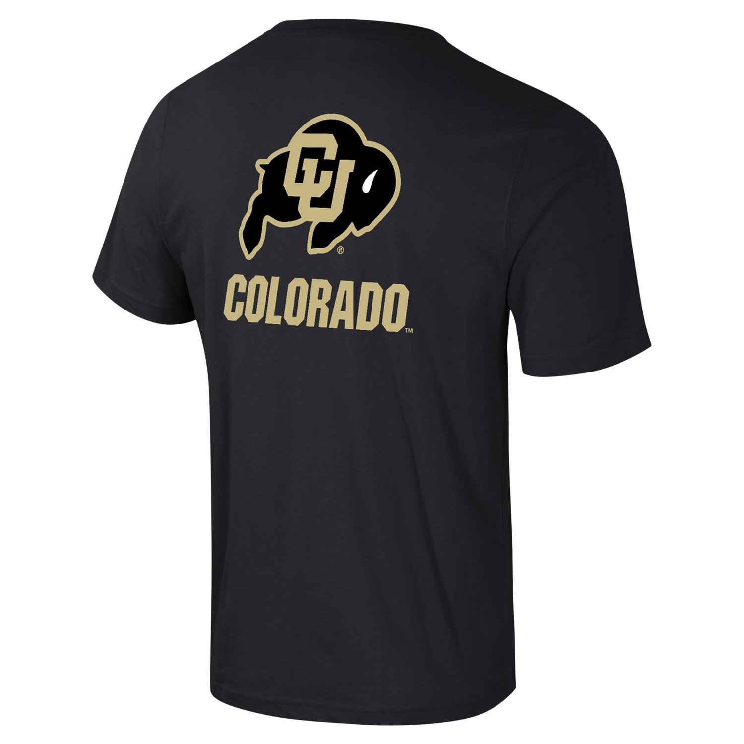 Colosseum Colorado Buffaloes Logo Lockup 2-Hit Active Blend T-Shirt - view number 2