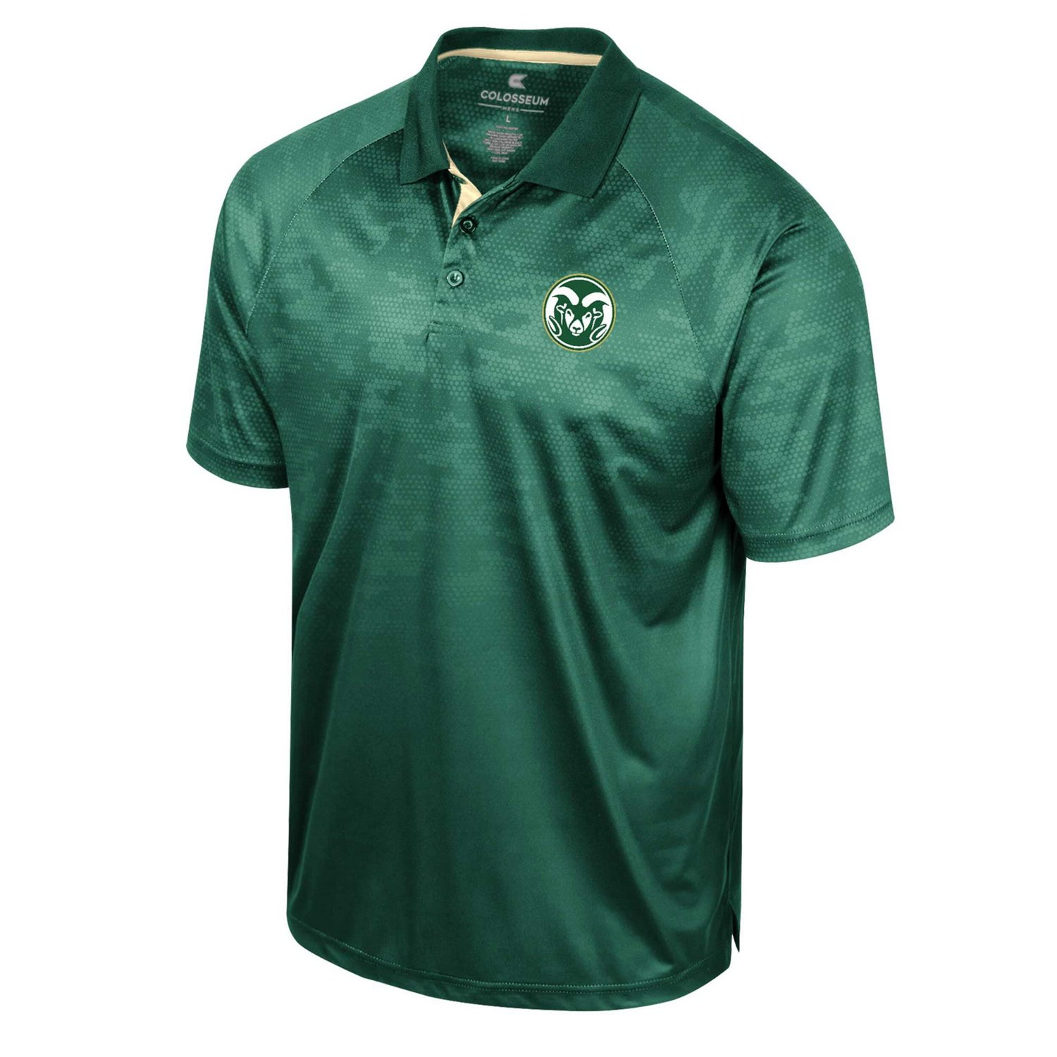 Colosseum Colorado State Rams Honeycomb Raglan Polo                                                                              - view number 2