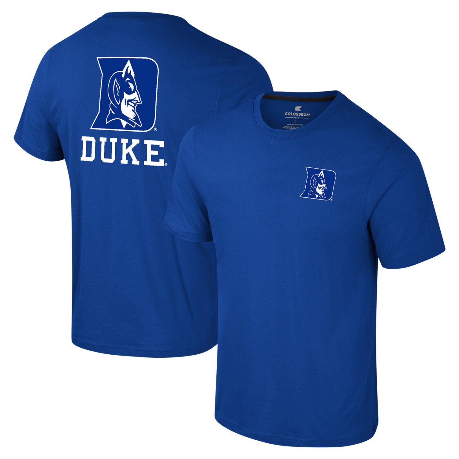 Colosseum Duke Blue Devils Logo Lockup 2-Hit Active Blend T-Shirt
