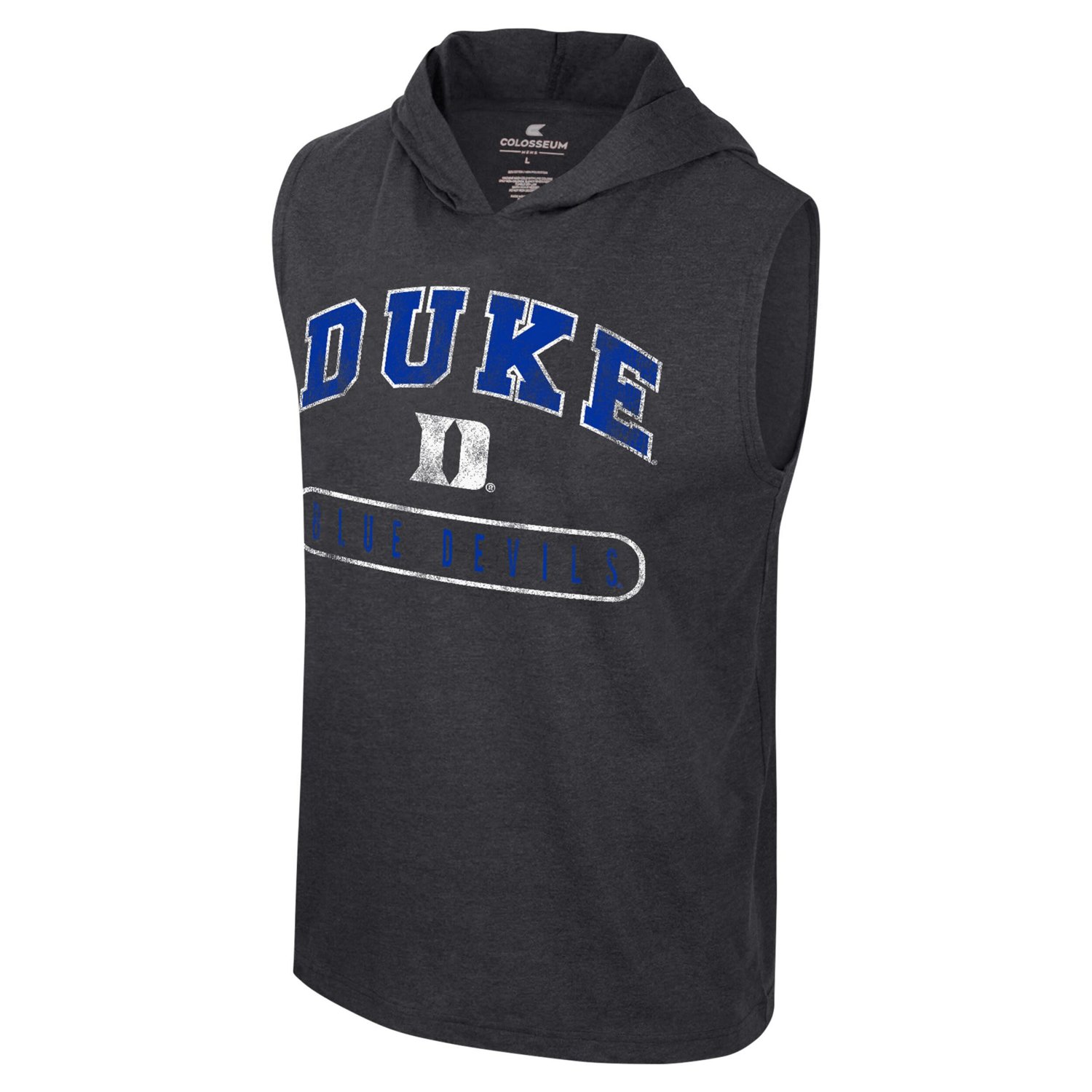 Colosseum Duke Blue Devils Varsity Sleeveless Hoodie Tank Top                                                                    - view number 2