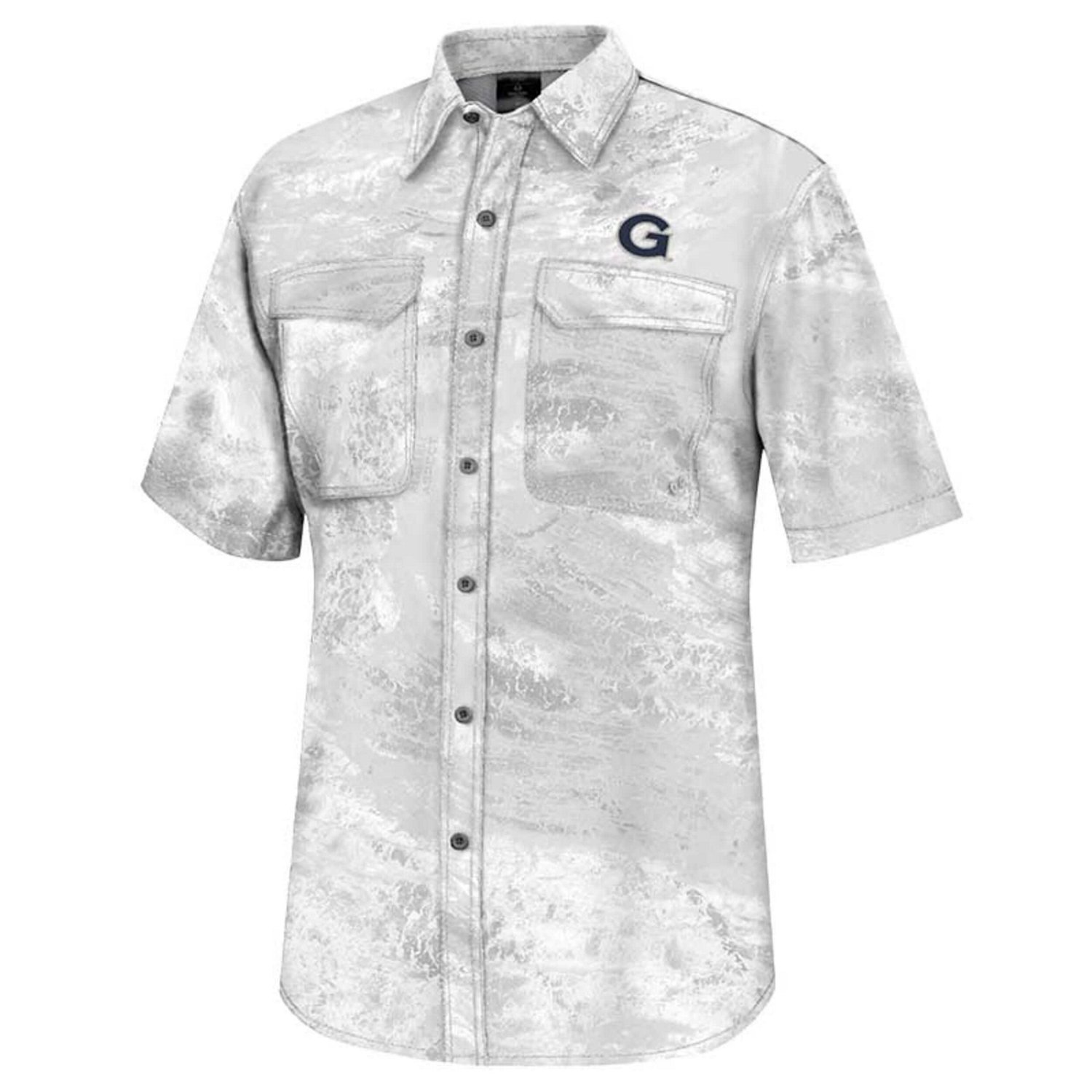 Colosseum Georgetown Hoyas Realtree Aspect Charter Full-Button Fishing Shirt                                                     - view number 2