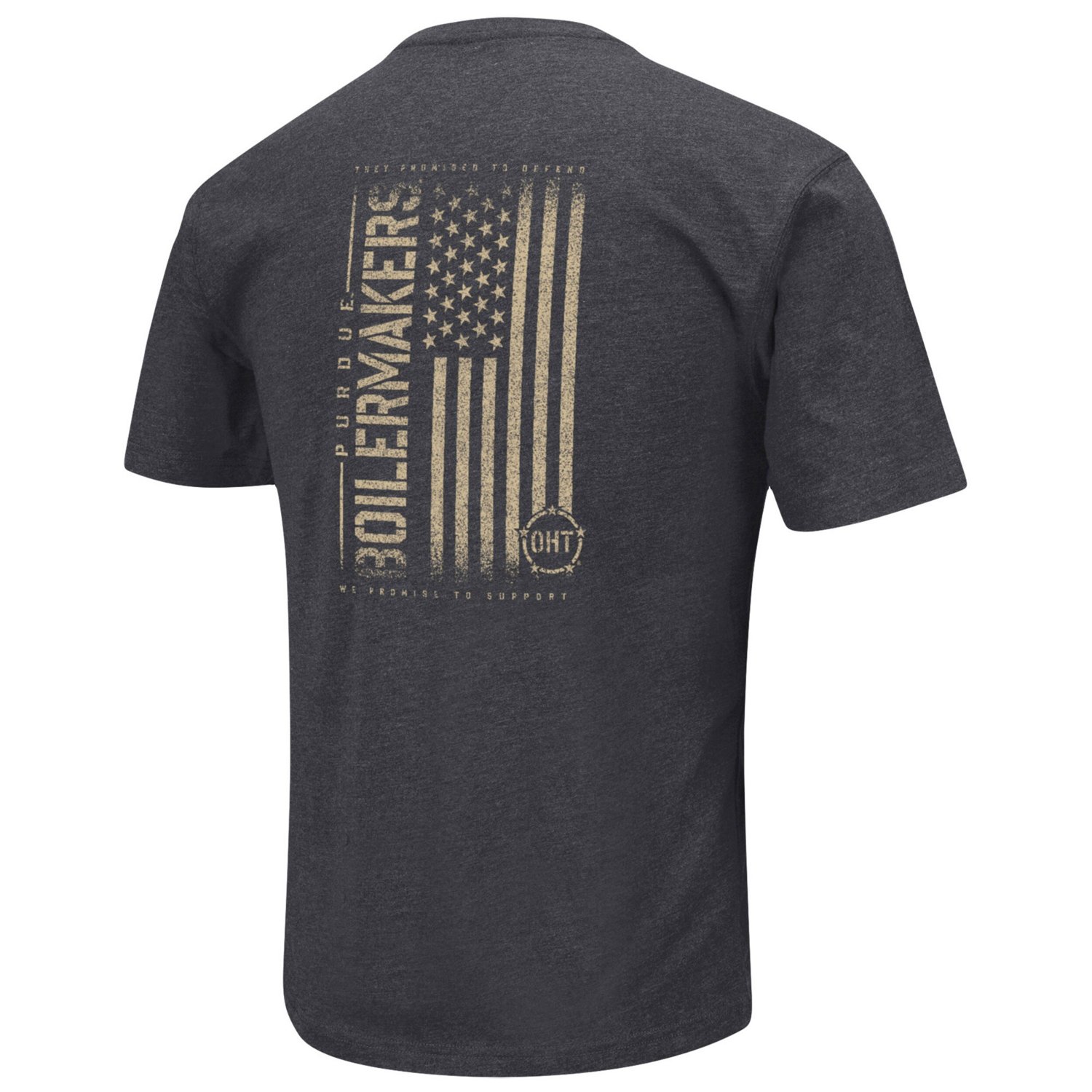 Colosseum Heather Purdue Boilermakers Big  Tall OHT Military Appreciation Playbook T-Shirt - view number 3