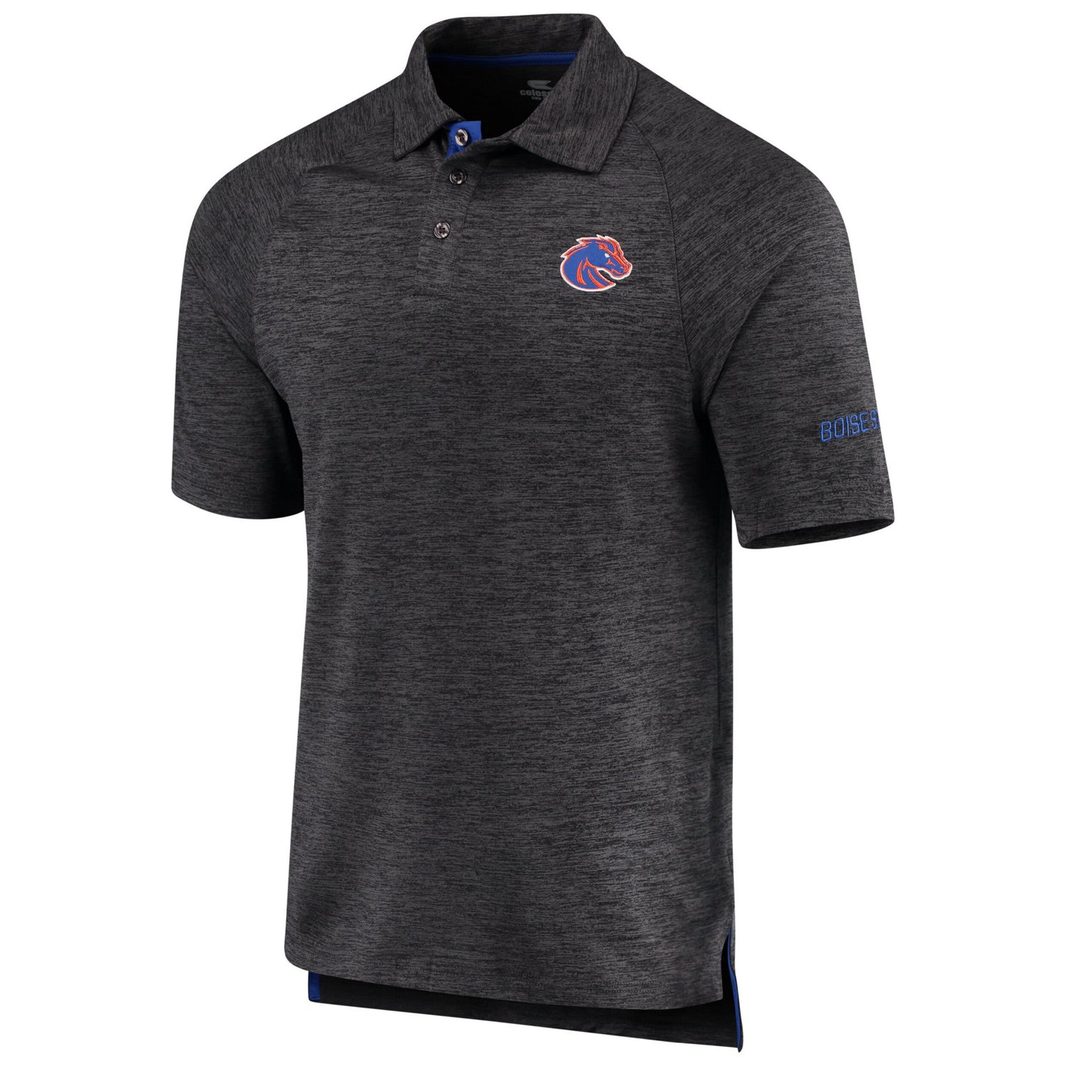 Colosseum Heathered Boise State Broncos Down Swing Polo                                                                          - view number 2
