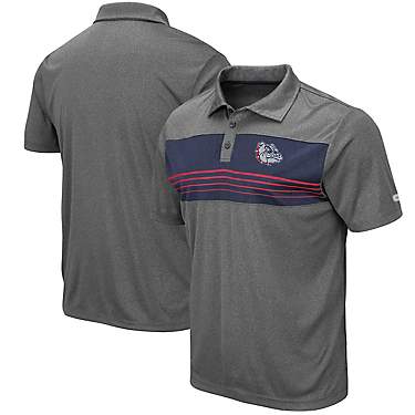 Colosseum Heathered Charcoal Gonzaga Bulldogs Smithers Polo                                                                     