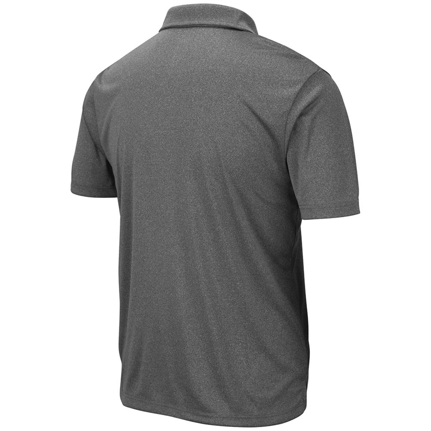 Colosseum Heathered Charcoal Nebraska Huskers Smithers Polo                                                                      - view number 3