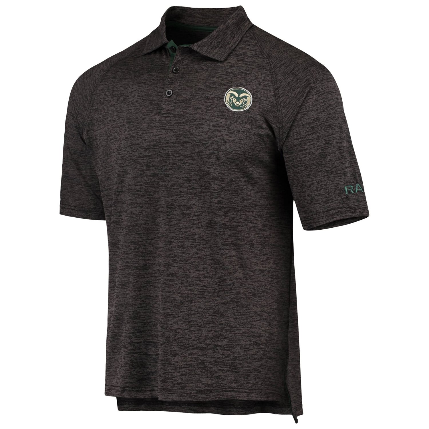 Colosseum Heathered Colorado State Rams Logo Down Swing Polo                                                                     - view number 2