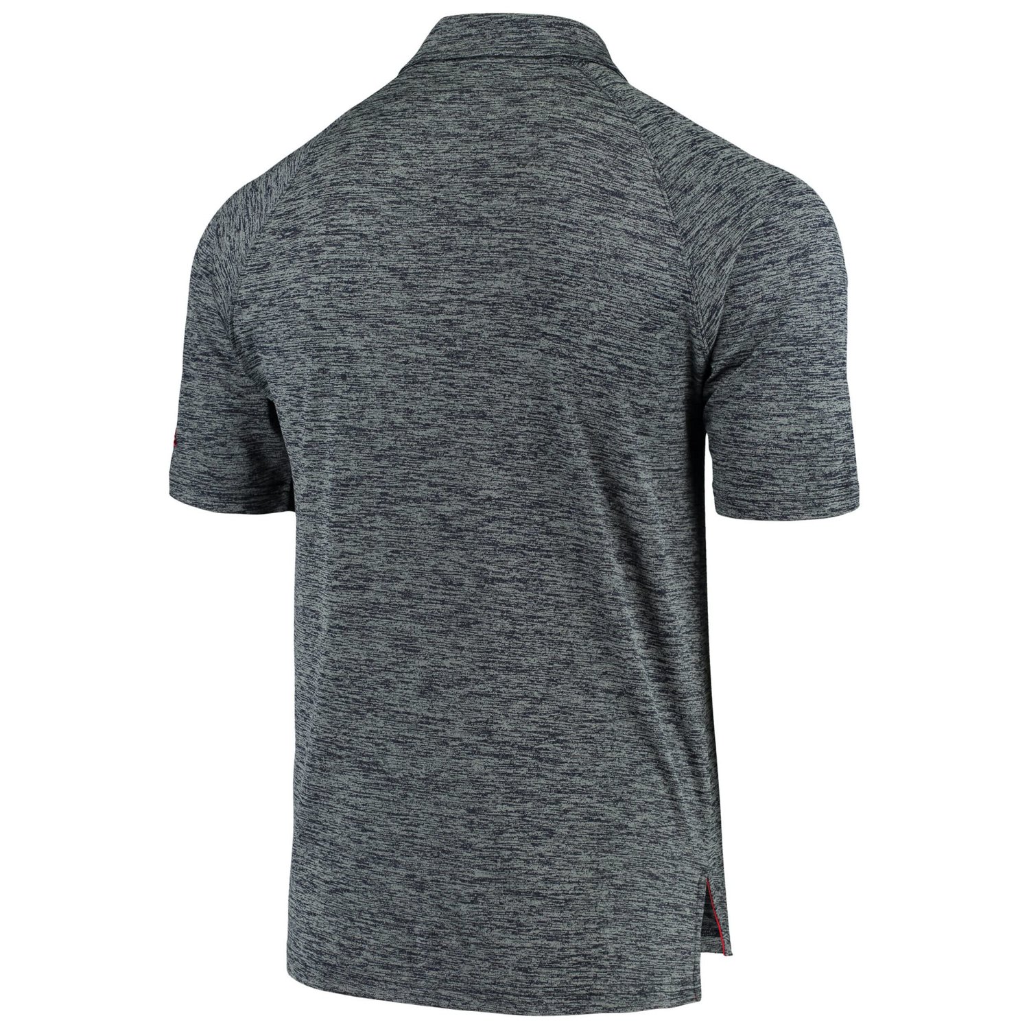 Colosseum Heathered Gonzaga Bulldogs Down Swing Raglan Polo