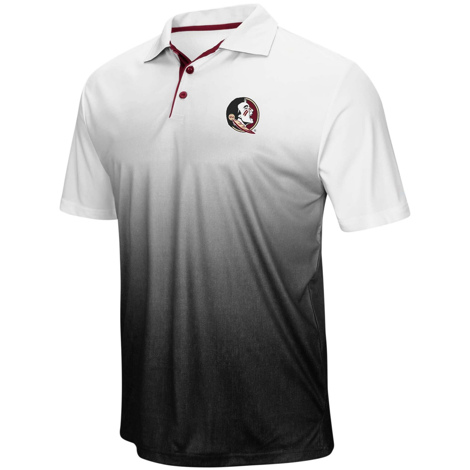 Colosseum Heathered Gray Florida State Seminoles Magic Team Logo Polo                                                            - view number 1