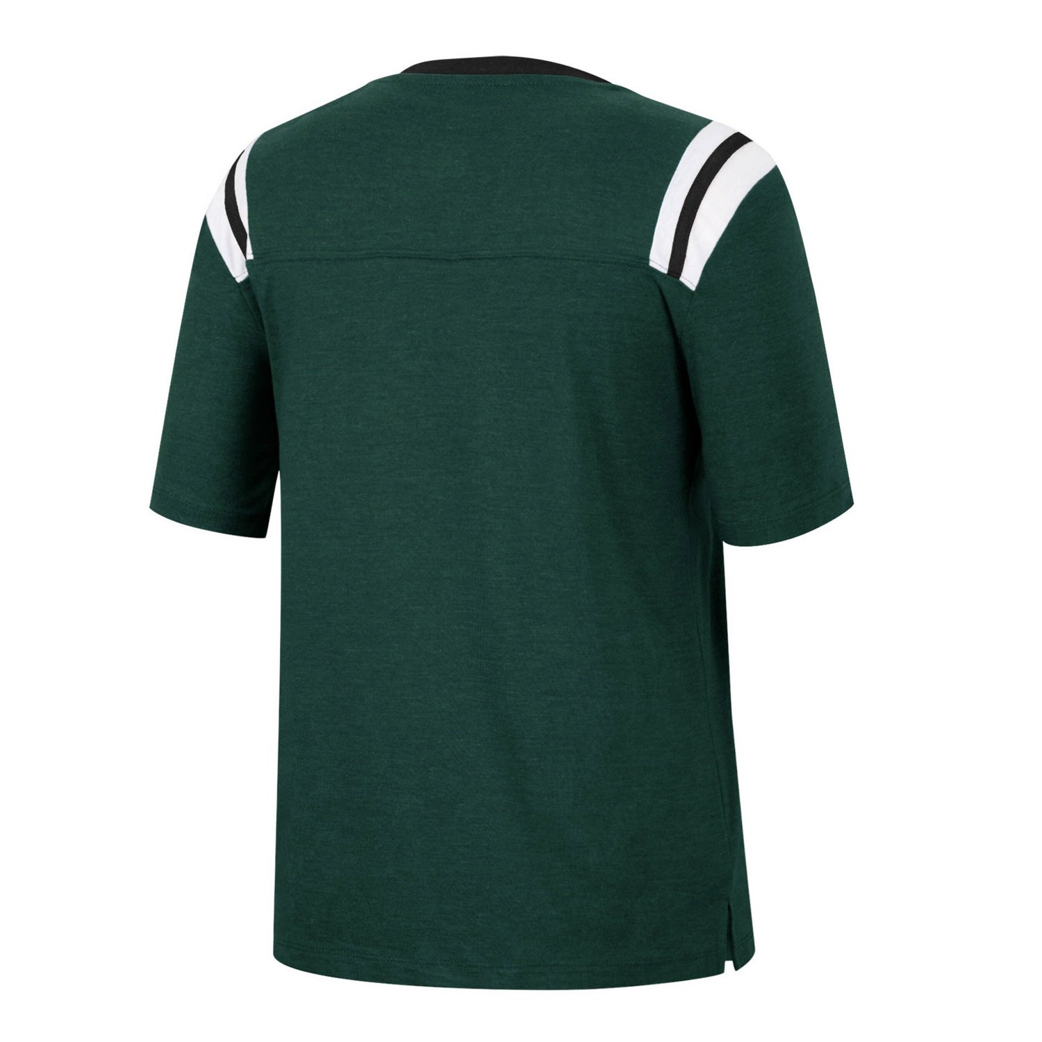 Colosseum Heathered Michigan State Spartans 15 Min Early Football V-Neck T-Shirt - view number 3