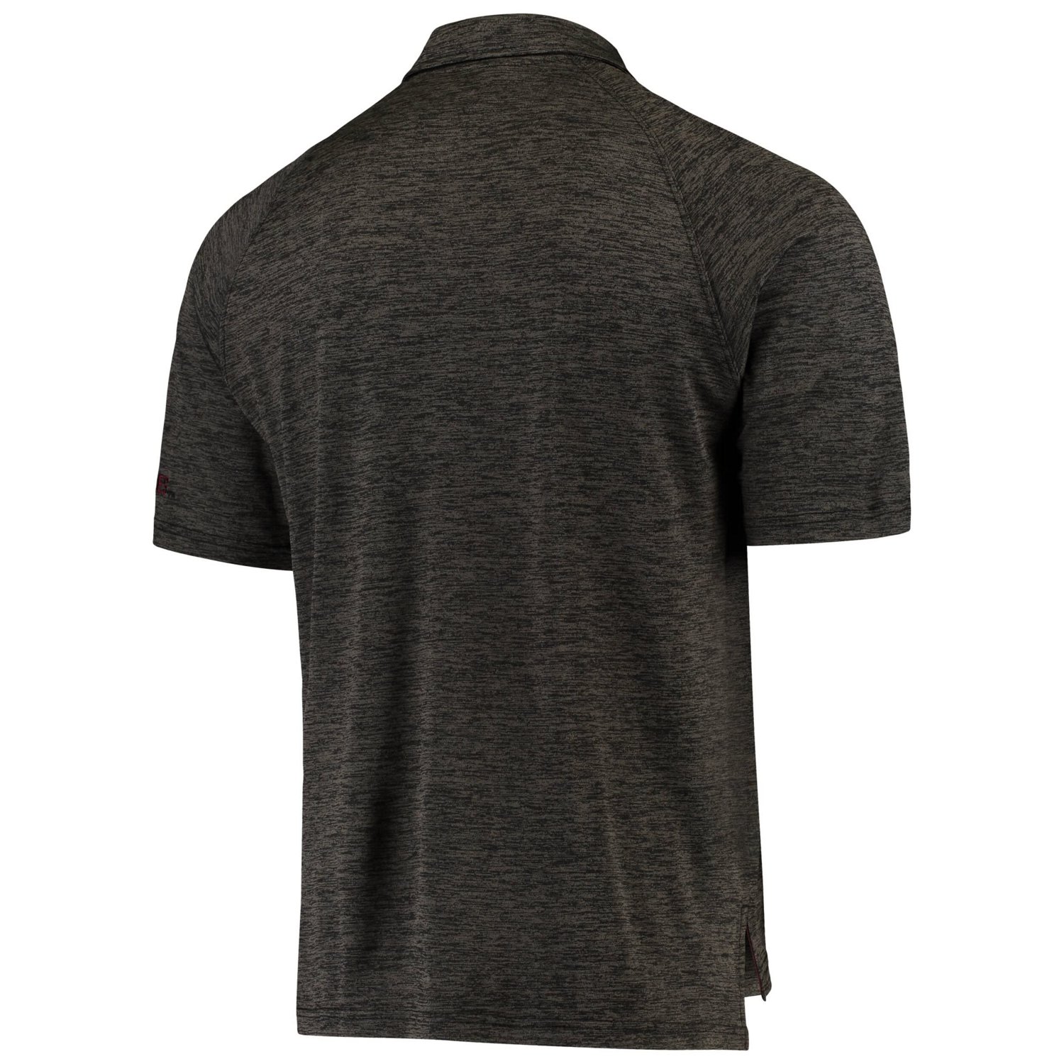 Colosseum Heathered Montana Grizzlies Down Swing Raglan Polo - view number 4