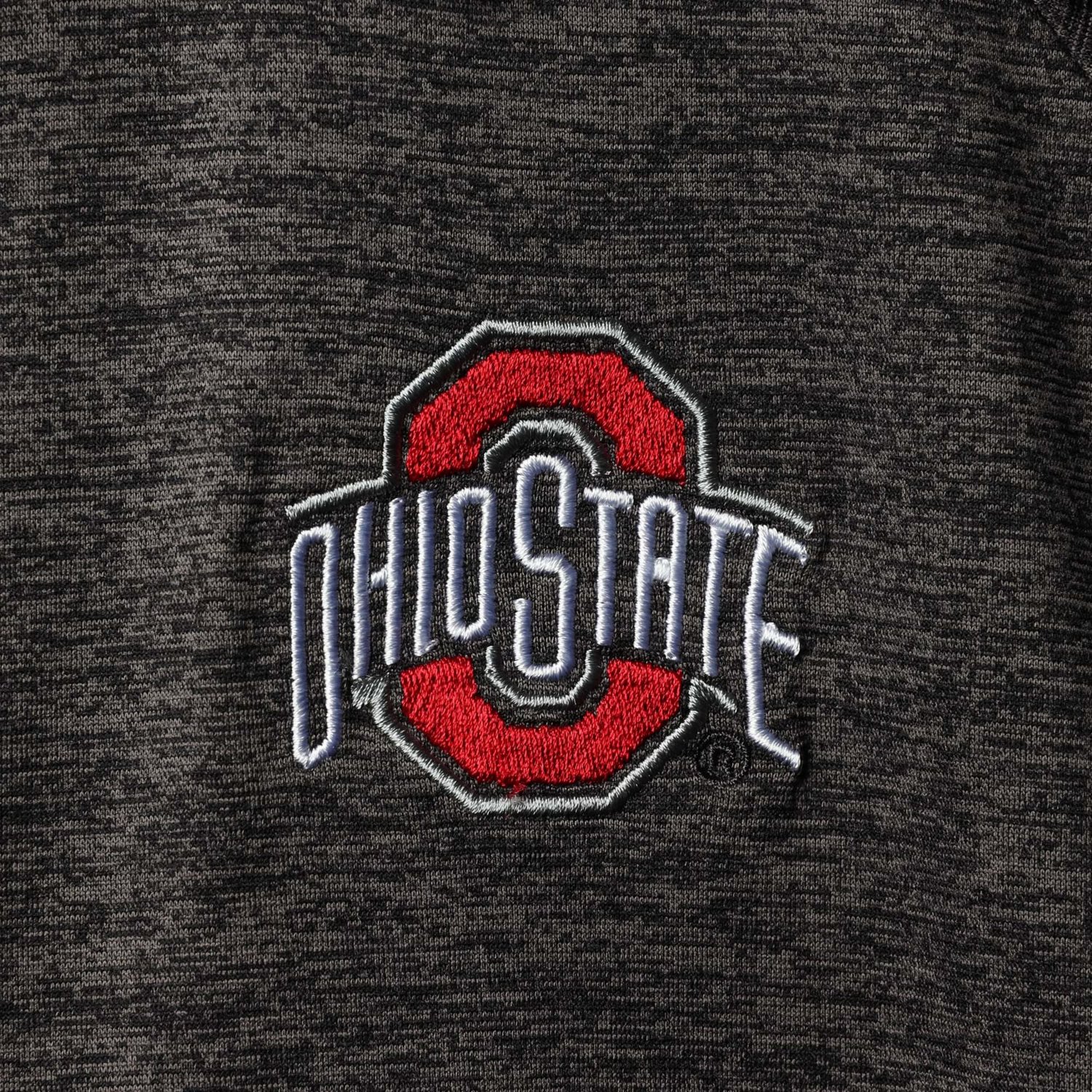 Colosseum Heathered Ohio State Buckeyes Big  Tall Down Swing Polo