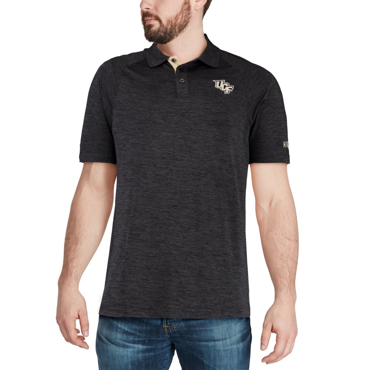 Colosseum Heathered UCF Knights Down Swing Polo - view number 4