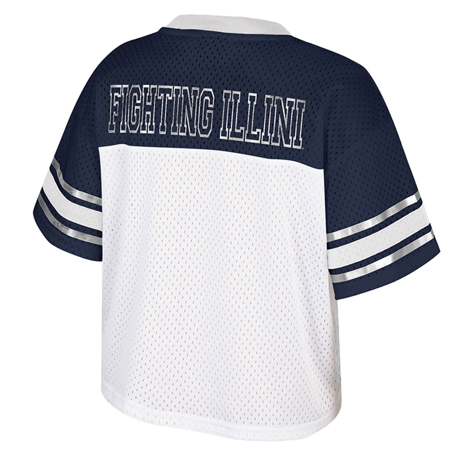 Colosseum Illinois Fighting Illini Treasure Cropped Football Jersey - view number 3
